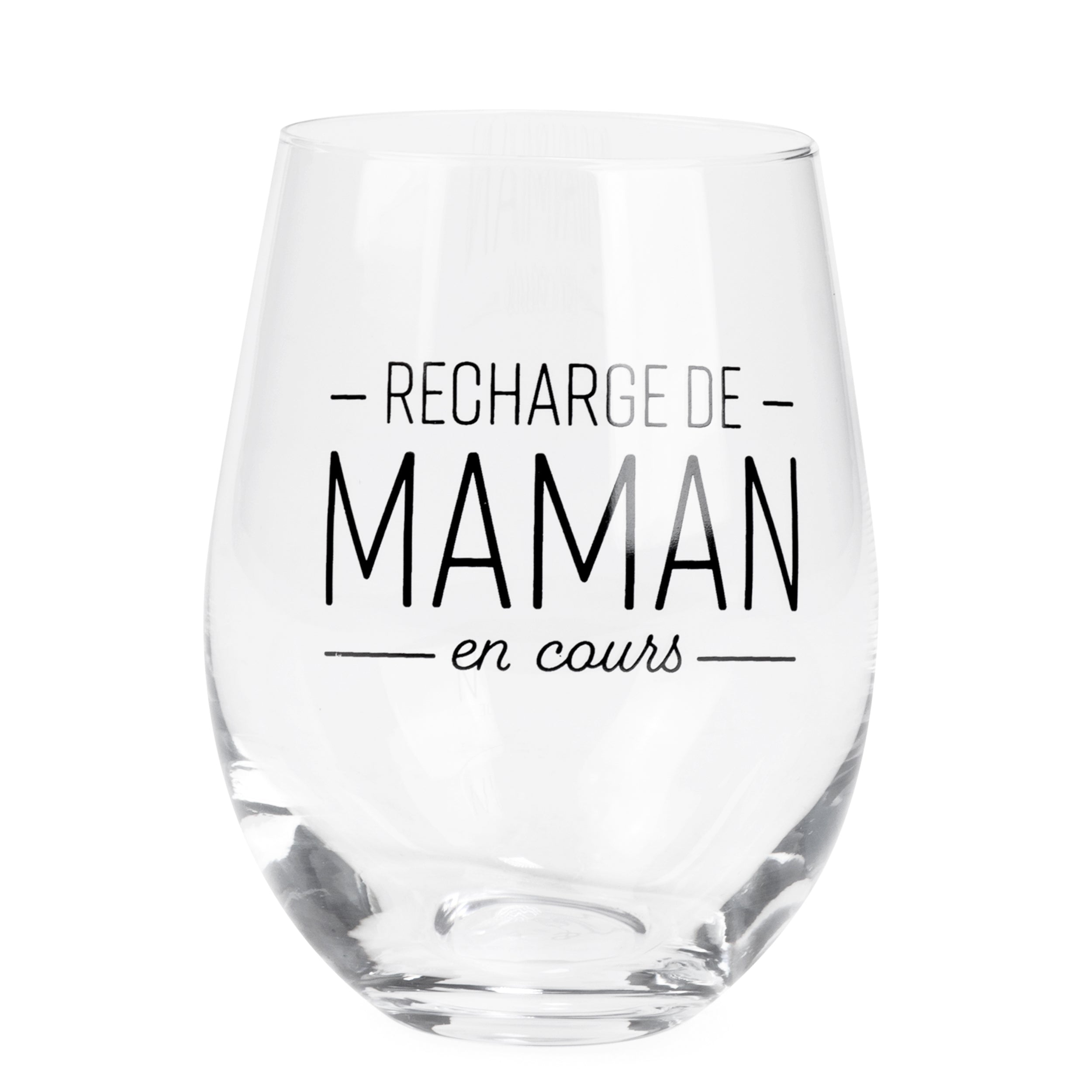 Ens. tasse & verre à vin ''maman''