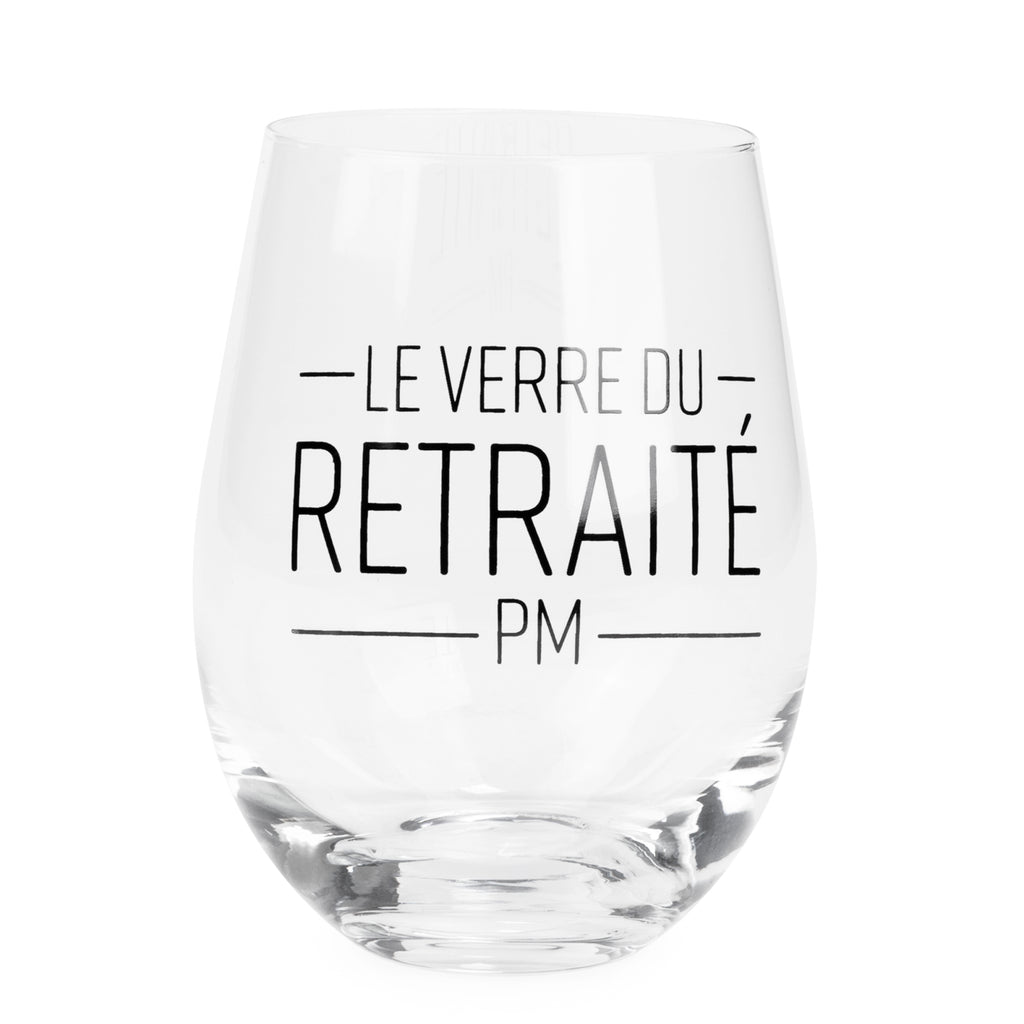 Ens. tasse & verre à vin ''retraité''