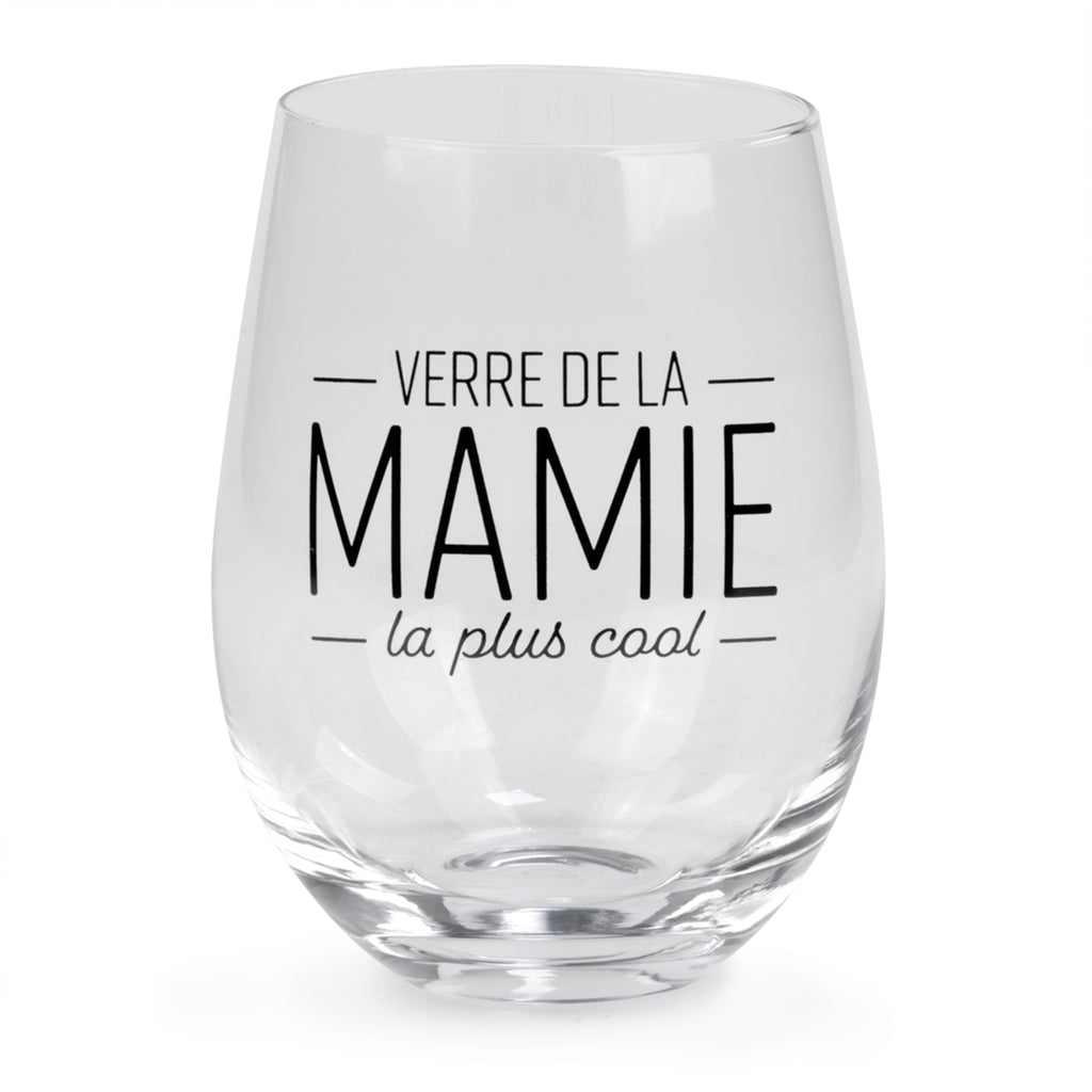 Ens. tasse & verre à vin ''mamie''