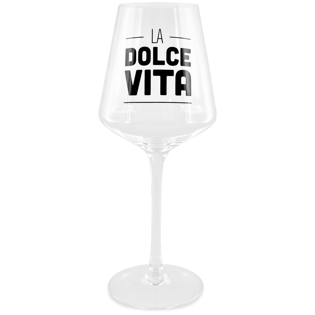 Verre à vin avec pied ''la dolce vita''
