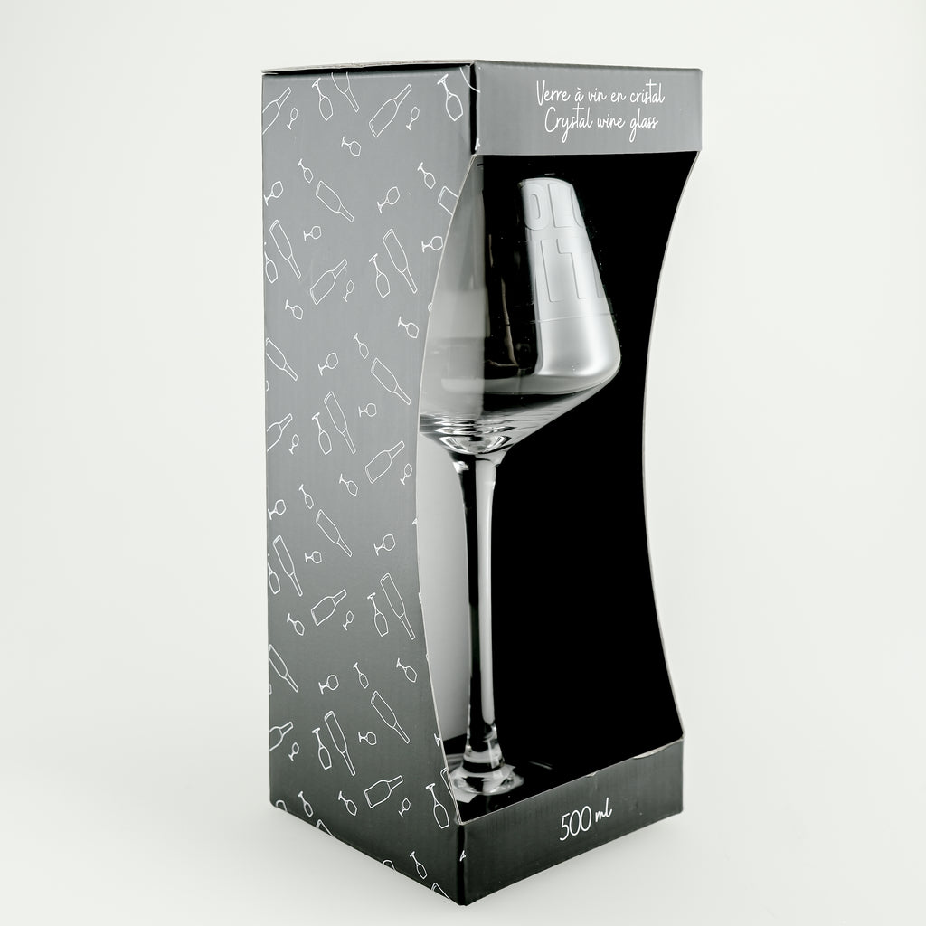 Verre à vin avec pied ''la dolce vita''