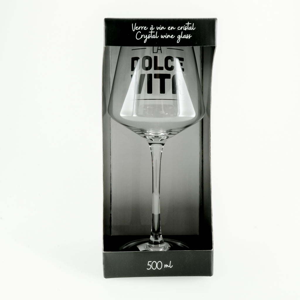 Verre à vin avec pied ''la dolce vita''