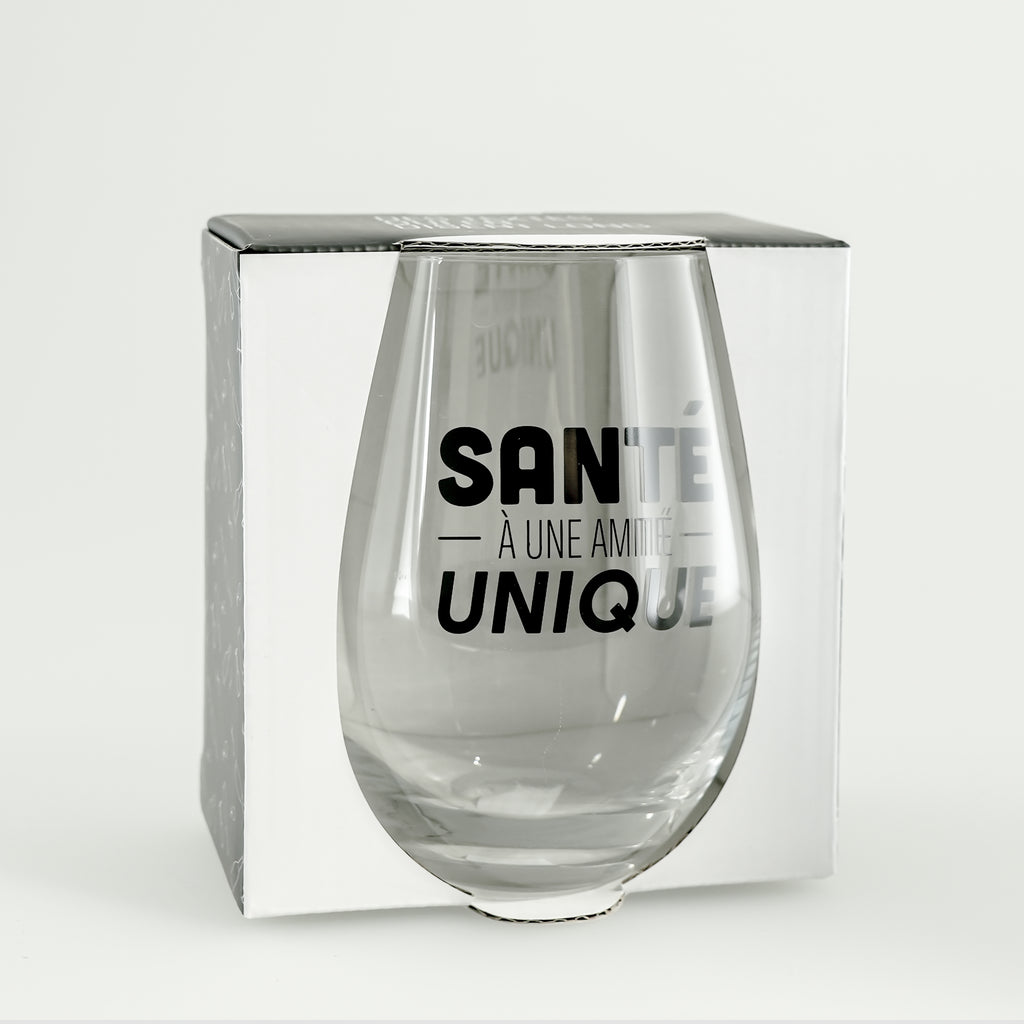 Verre à vin sans pied ''à une année unique''