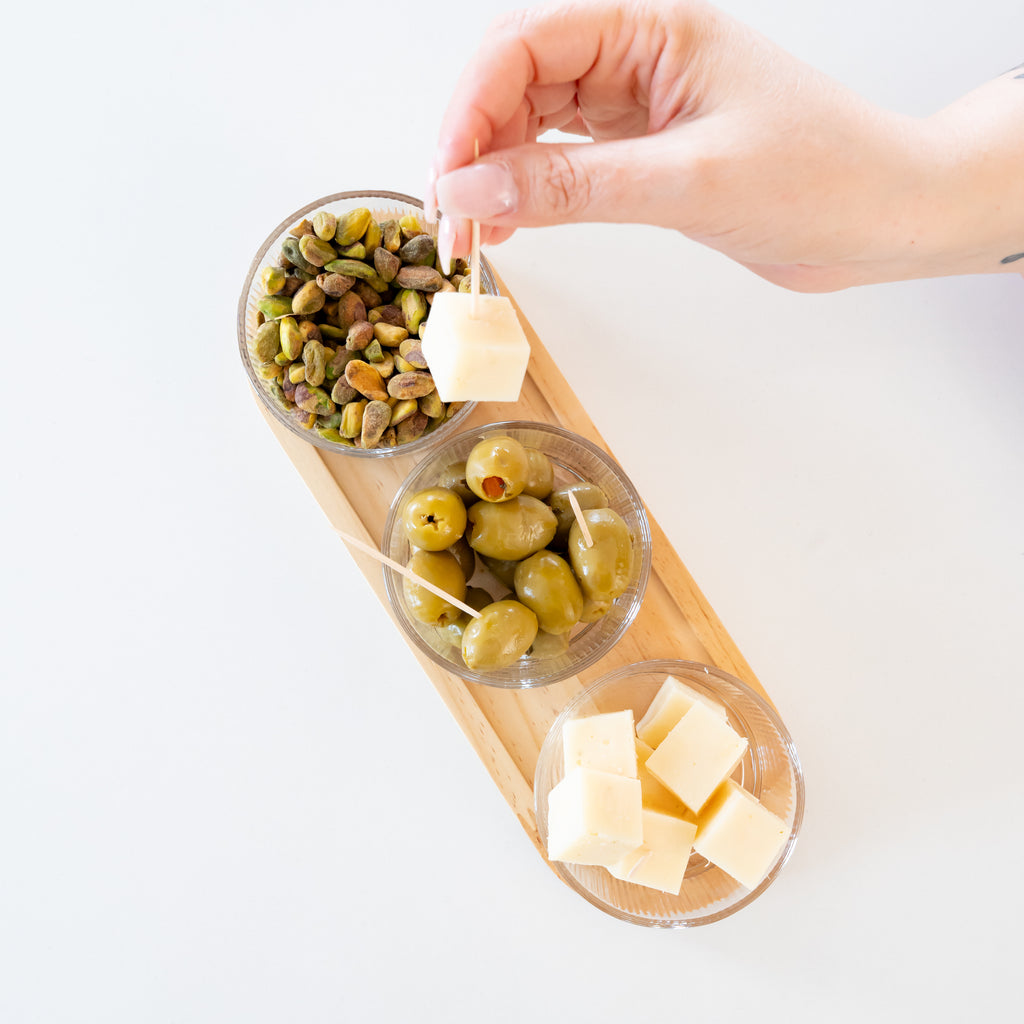 Ens. de 3 bols avec plateau