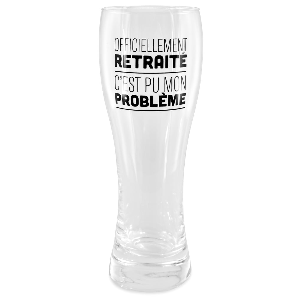 Verre à bière ''officiellement retraité''