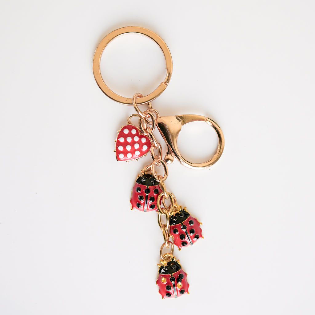 Porte-clé doré - Cocinelles