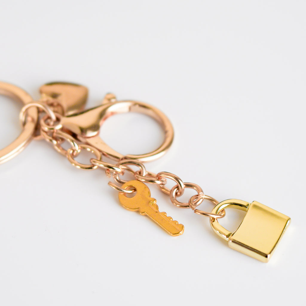 Porte-clé dorés - Cadenas