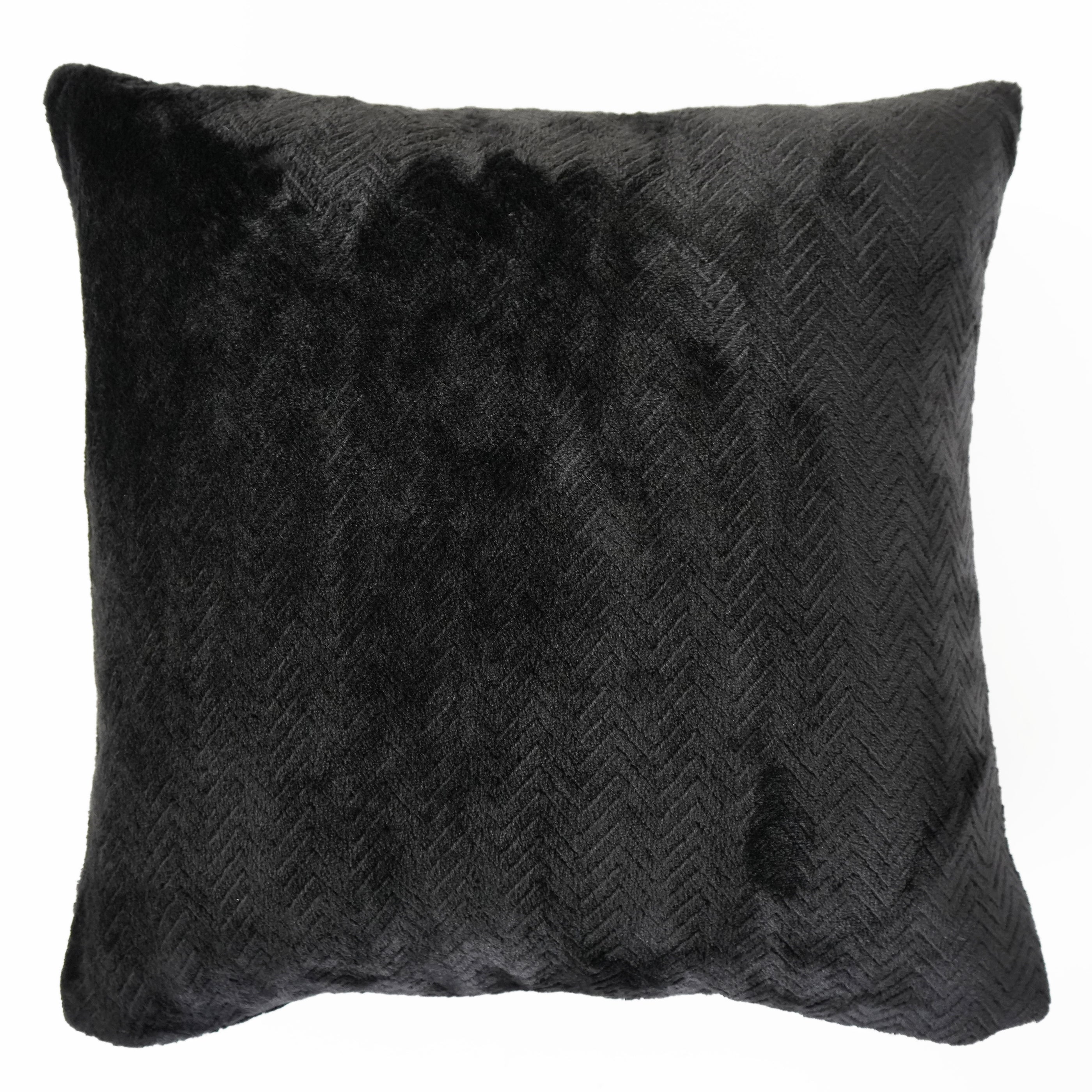 Coussin en microflanelle - Noir