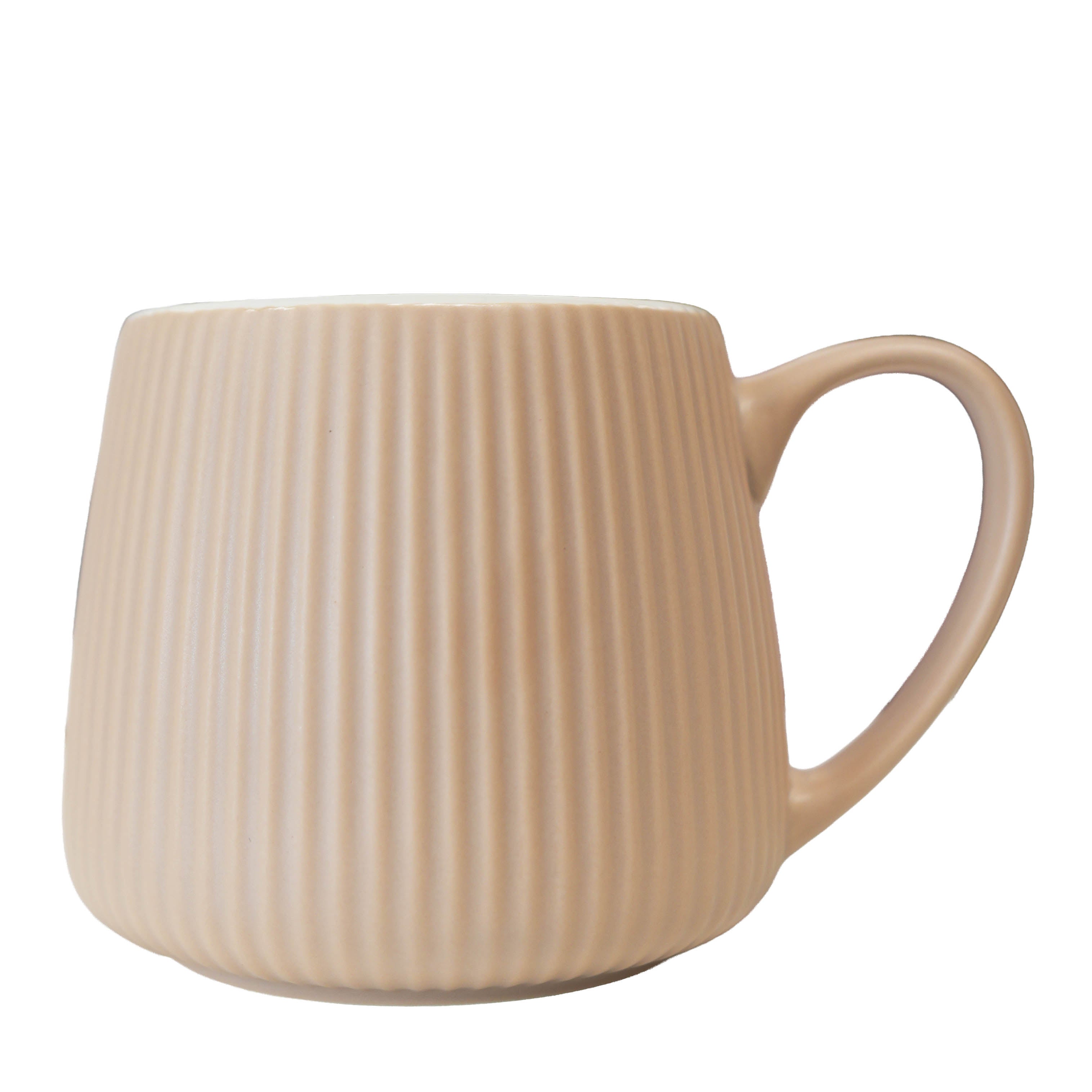Tasse optique fini grès - Rose