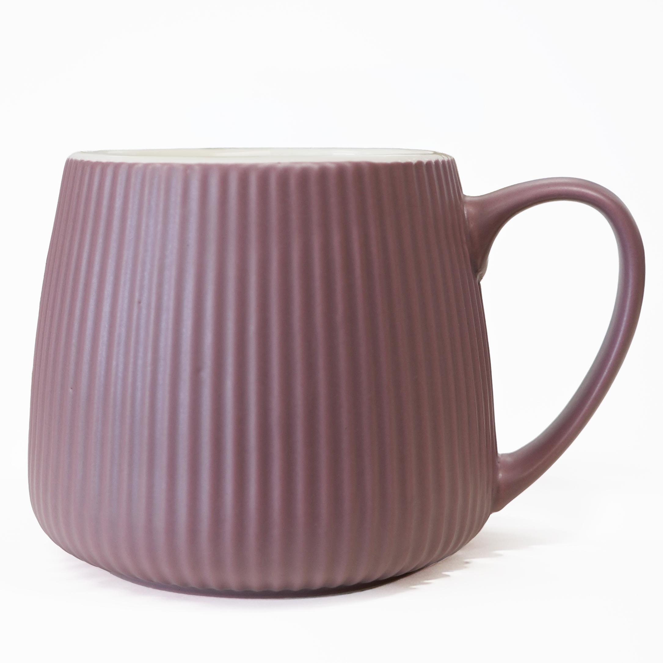 Tasse optique fini grès - Lilas