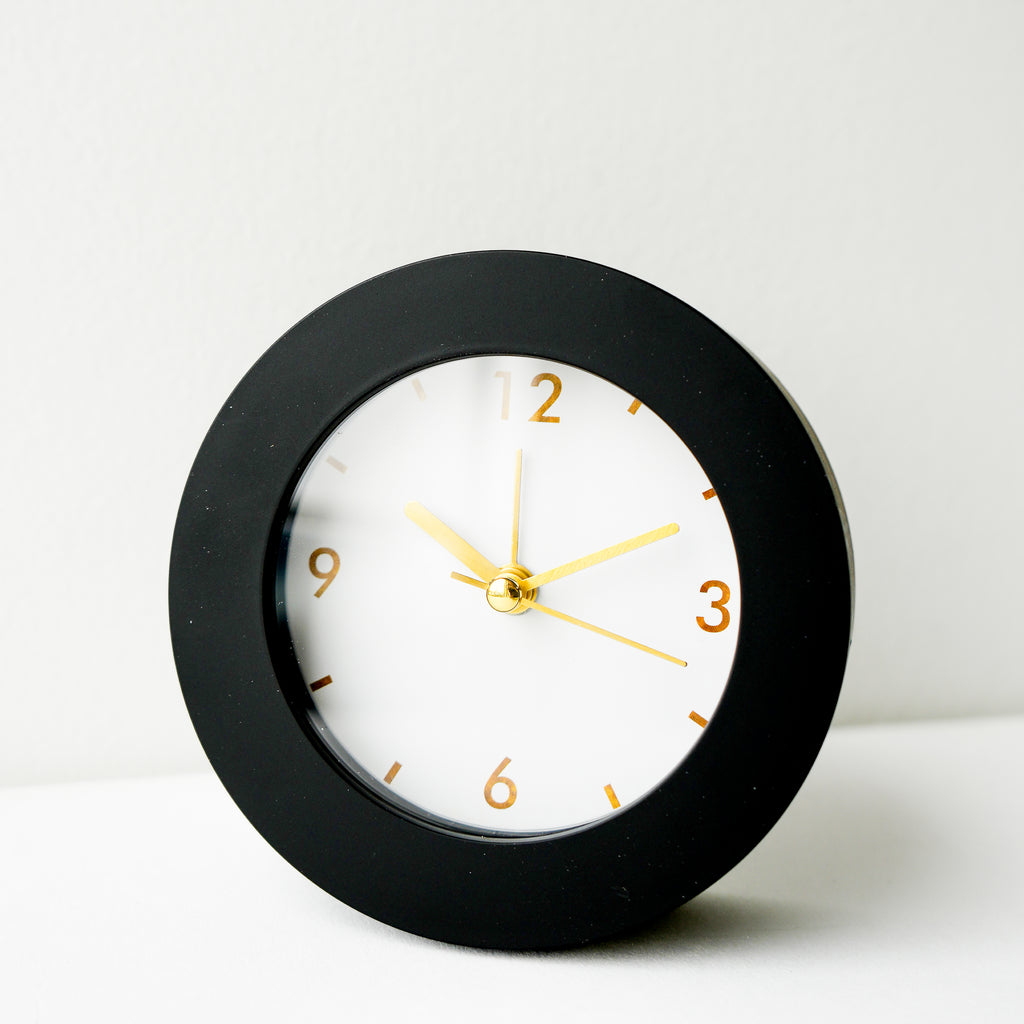 Horloge de bureau - Noir