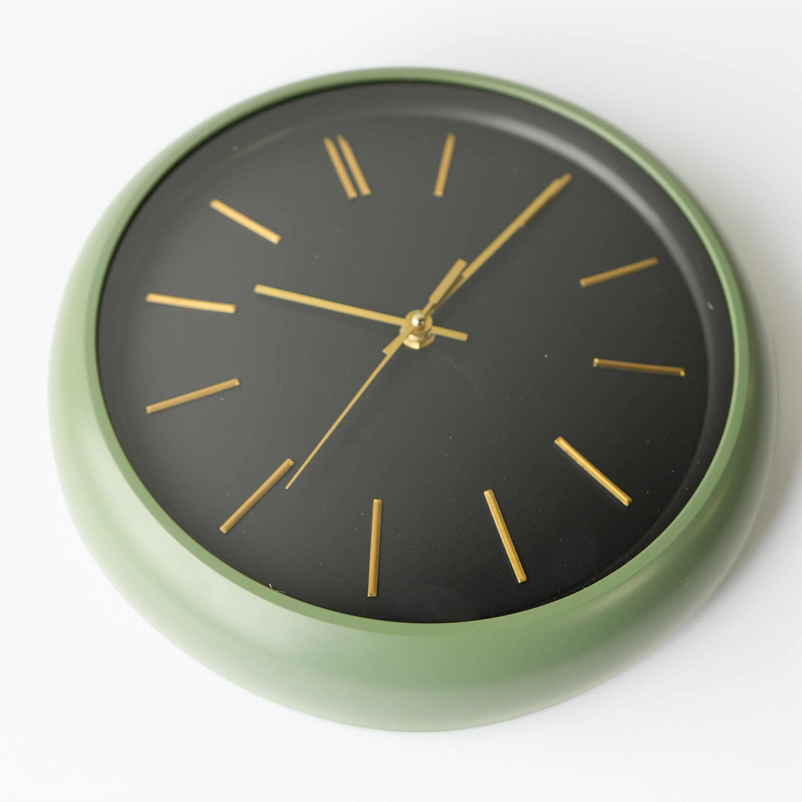 Horloge murale - Vert & noir