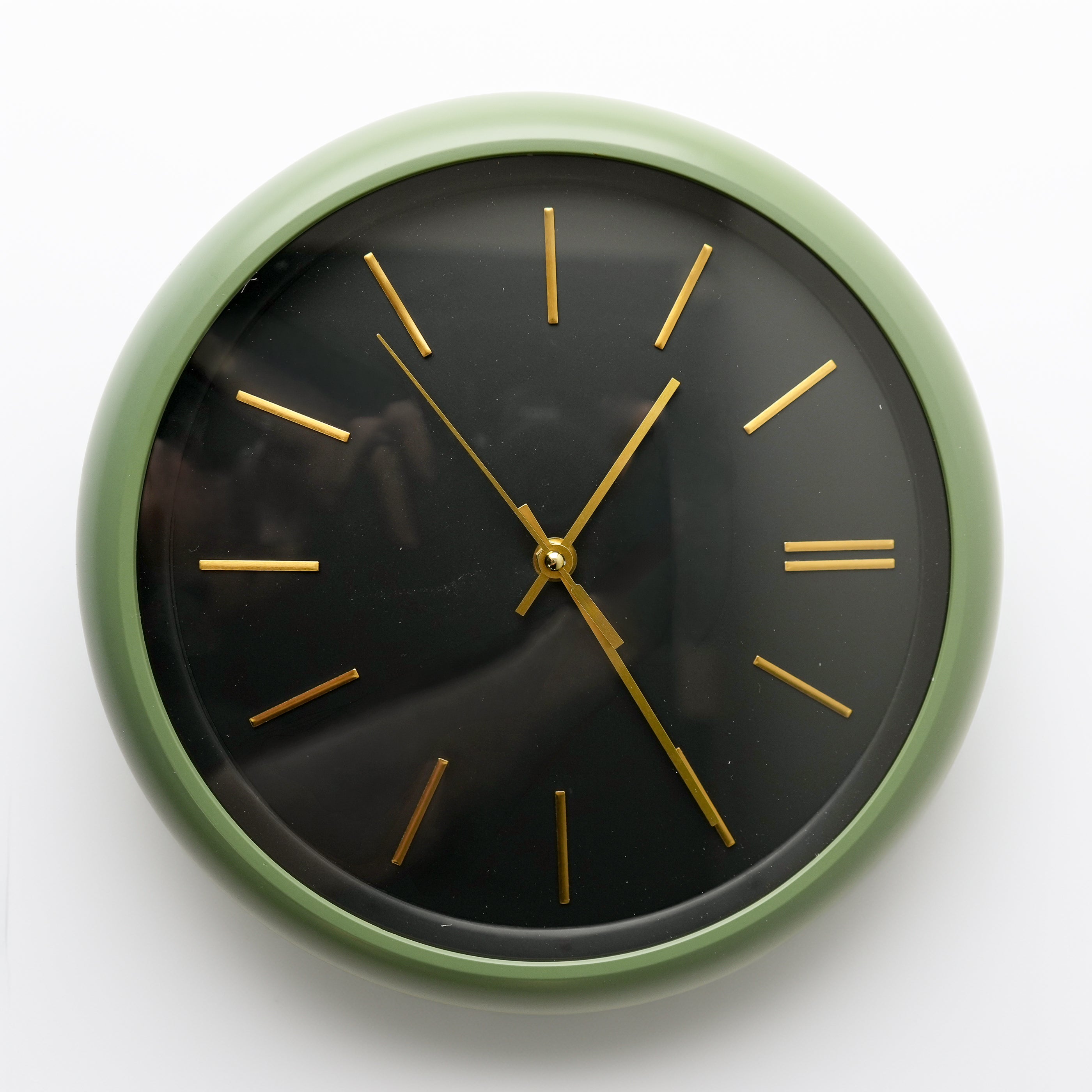 Horloge murale - Vert & noir
