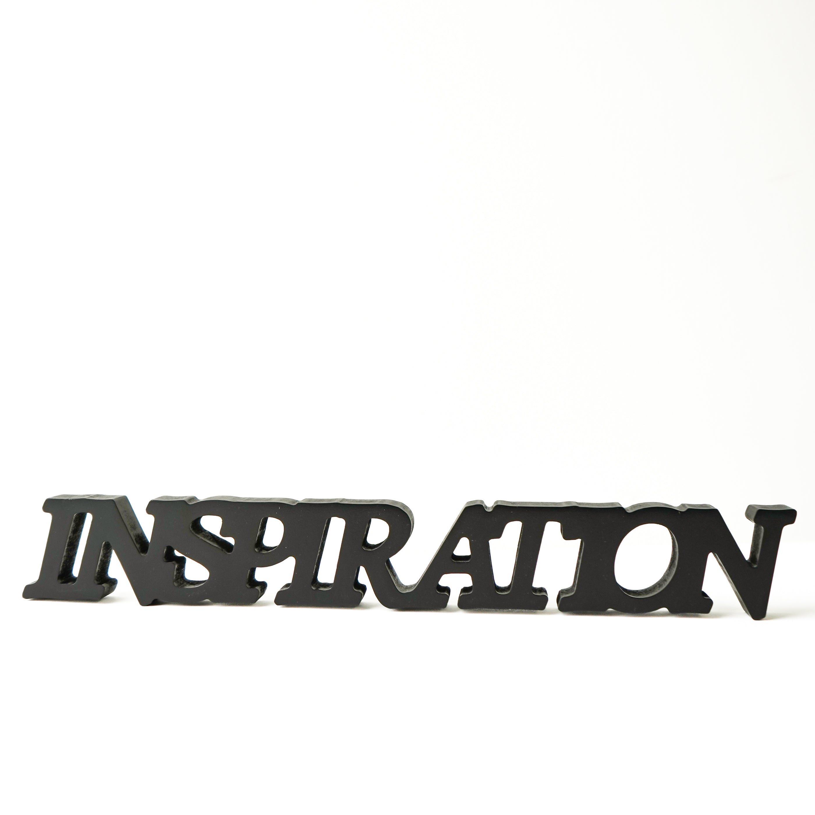 Mot "Inspiration" noir