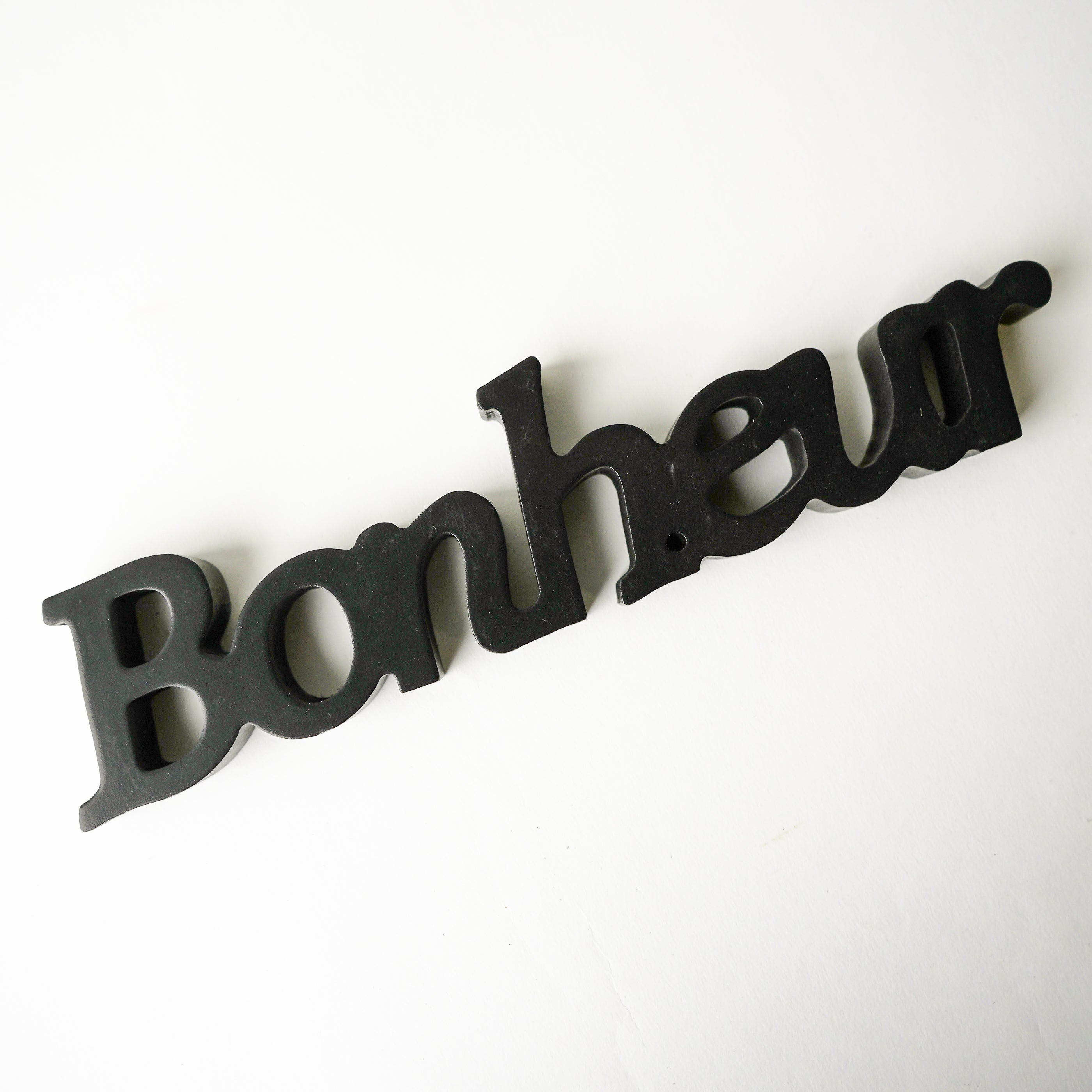 Mot "Bonheur" noir
