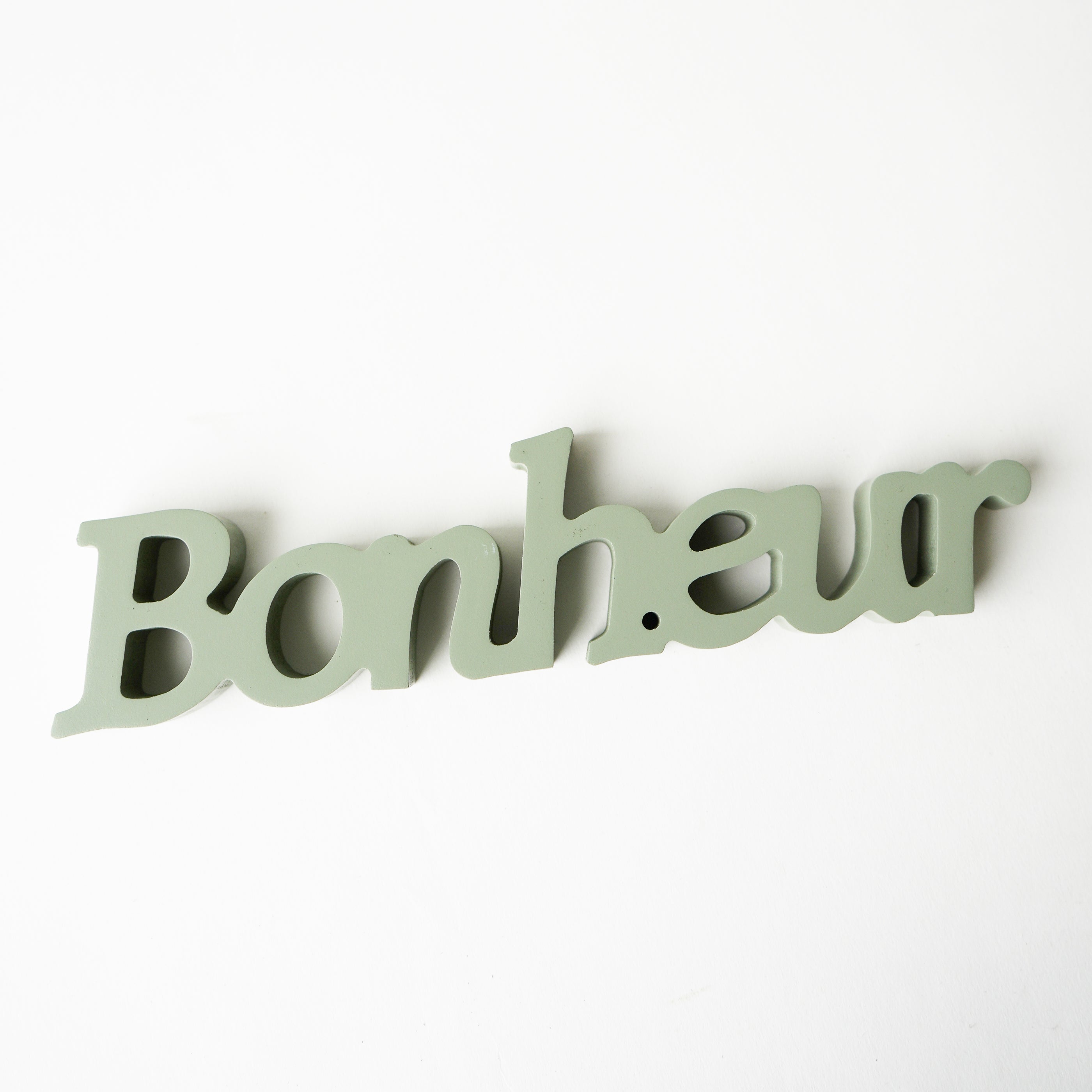 Mot "Bonheur" vert