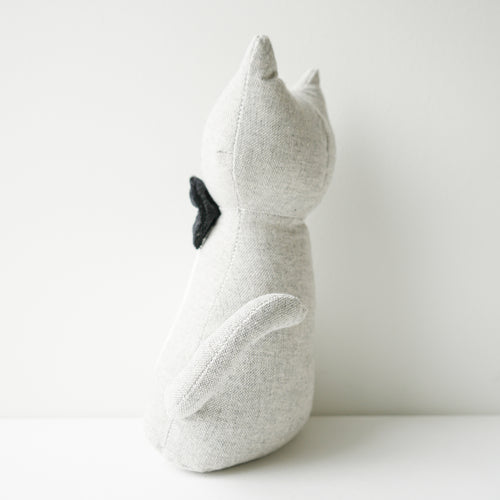 Butoir de porte - Chat gris