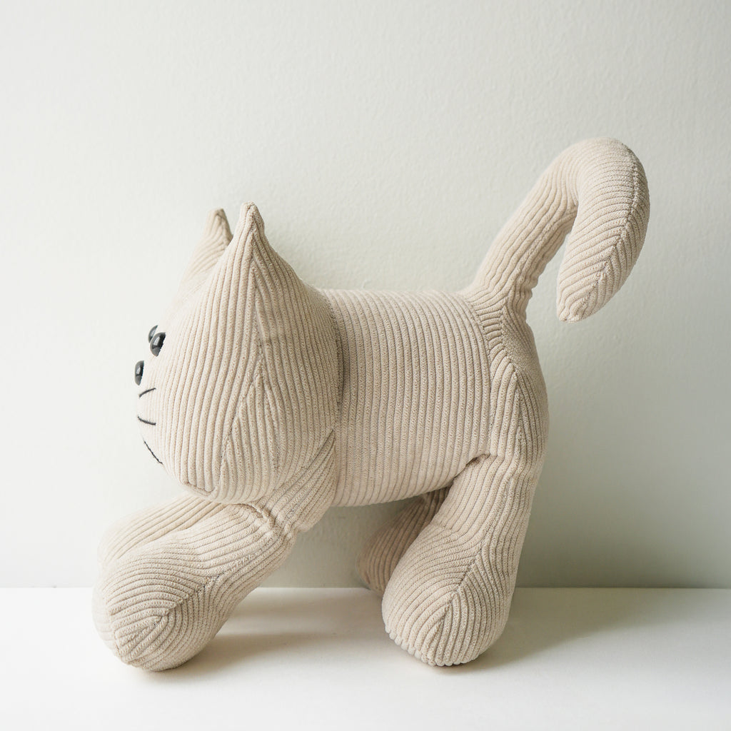 Butoir de porte - Chat beige
