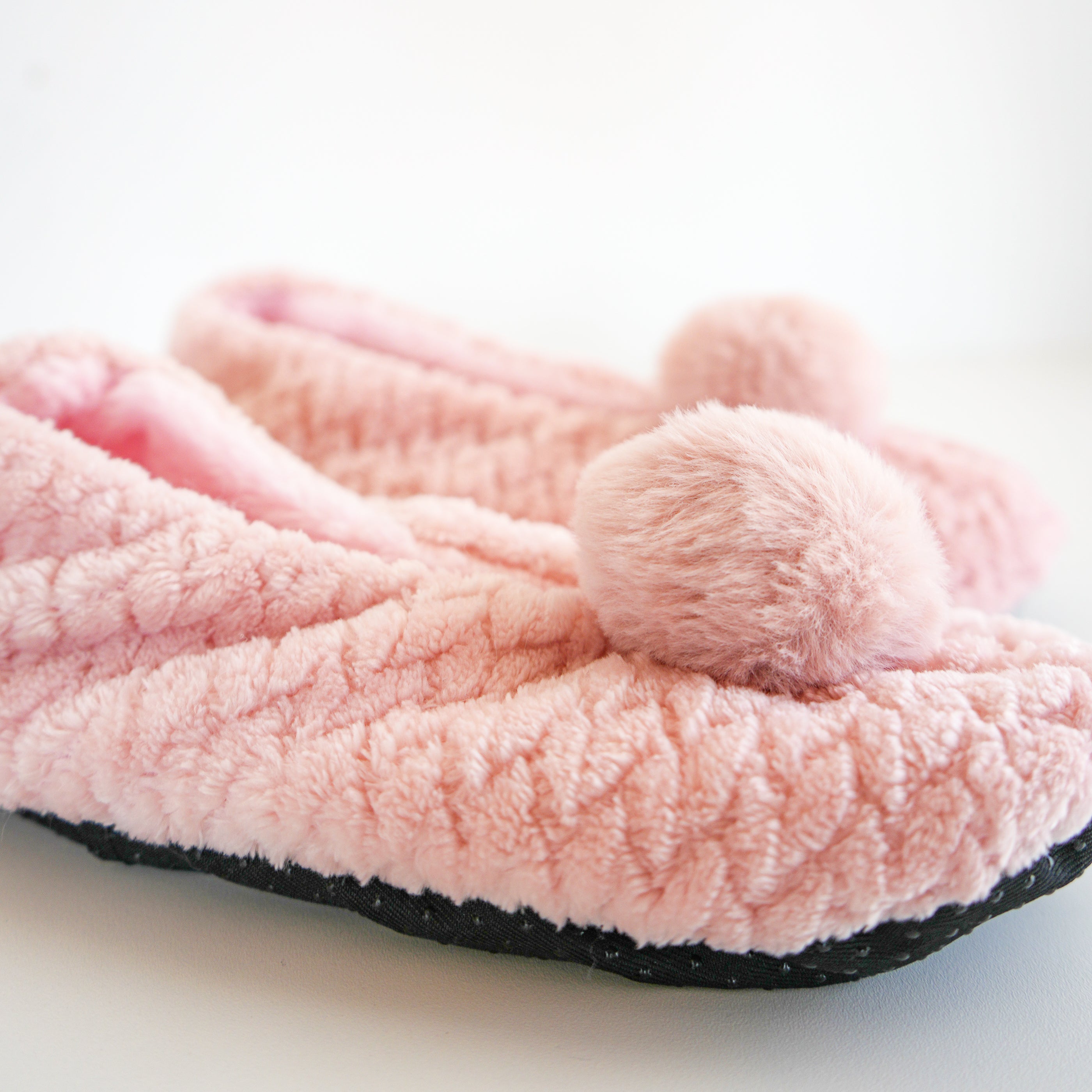 Pantoufle chauffante - Rose