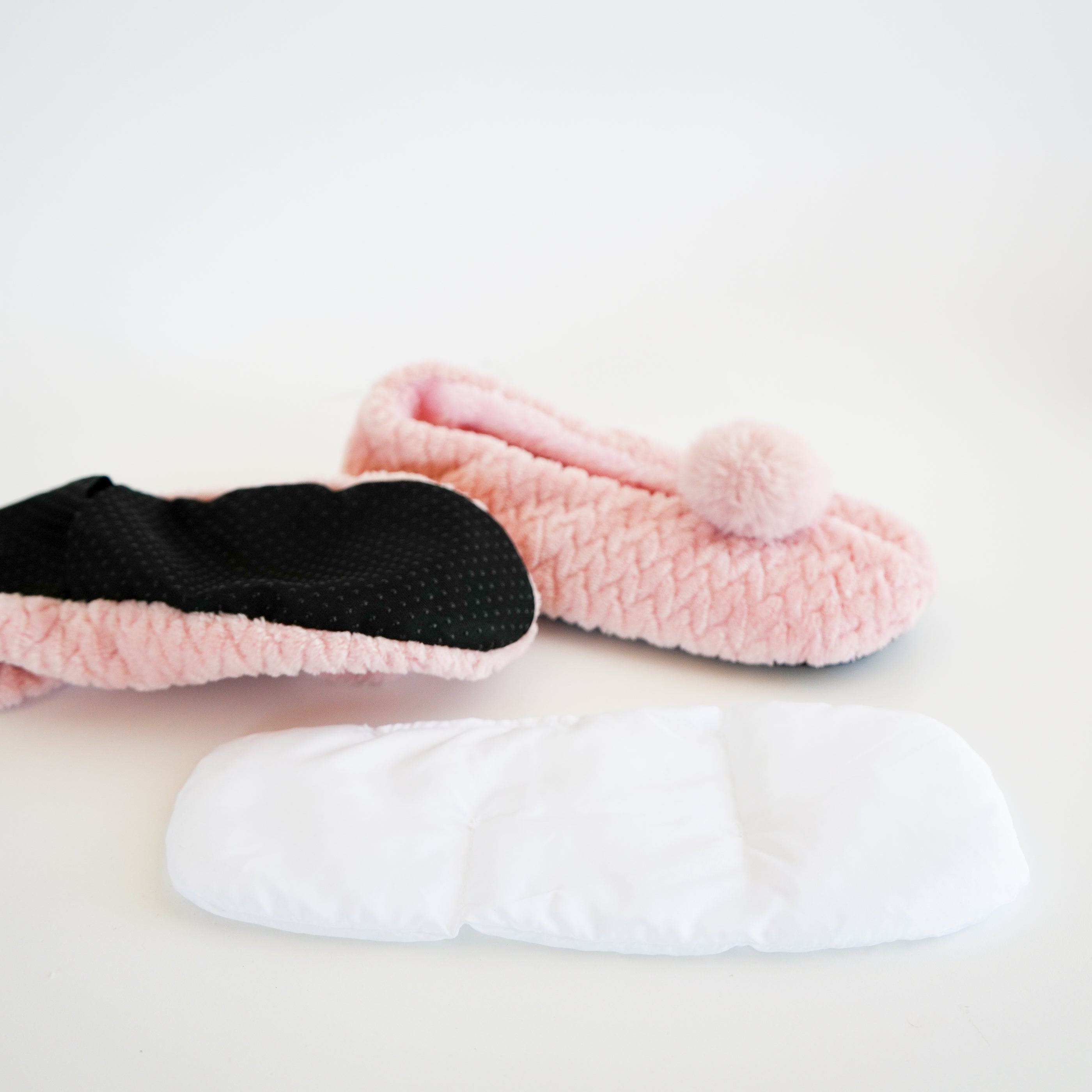 Pantoufle chauffante - Rose
