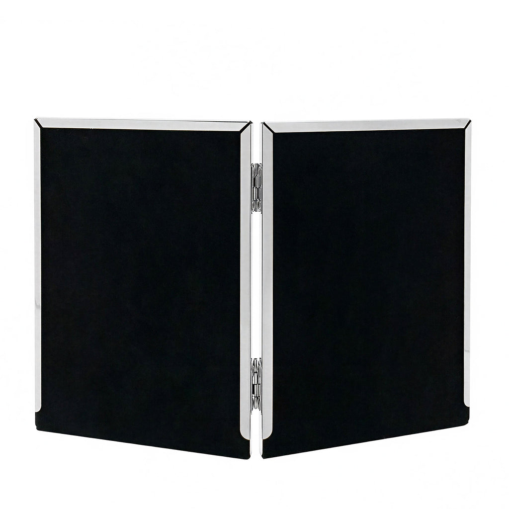 Cadre photo double Halo 4x6 - Argent