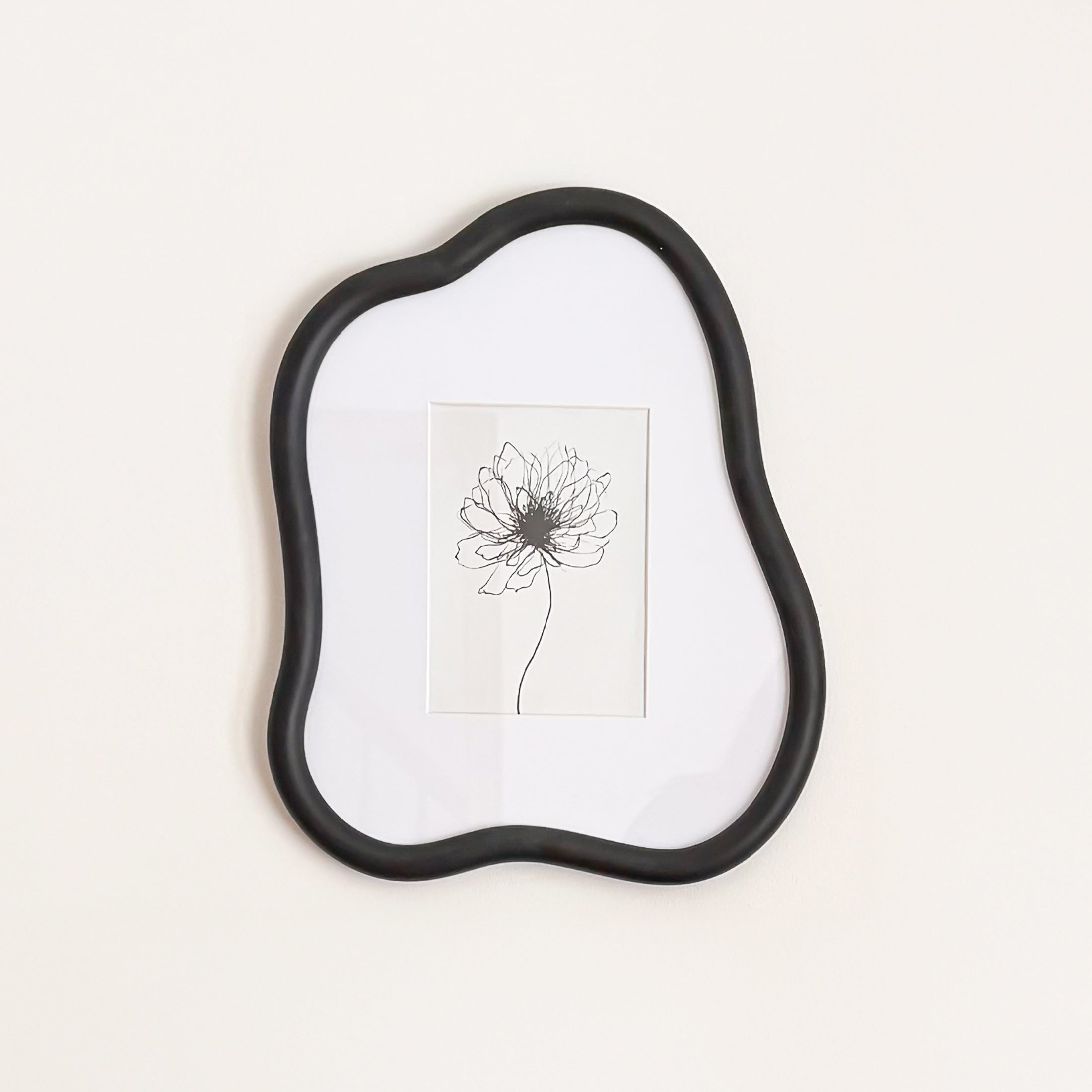 Cadre photo de forme irrégulière - 5 x 7 noir