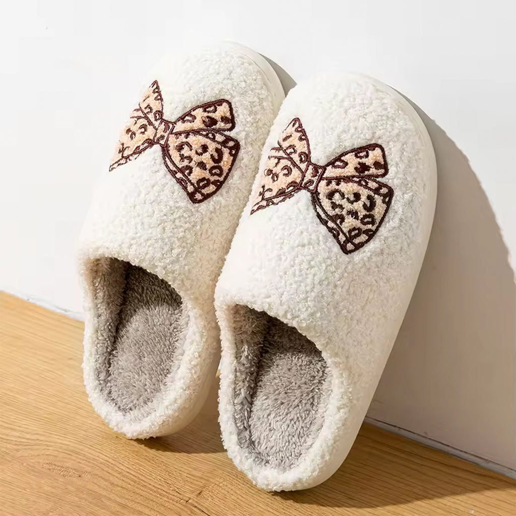 Pantoufle à motif - Boucle léopard