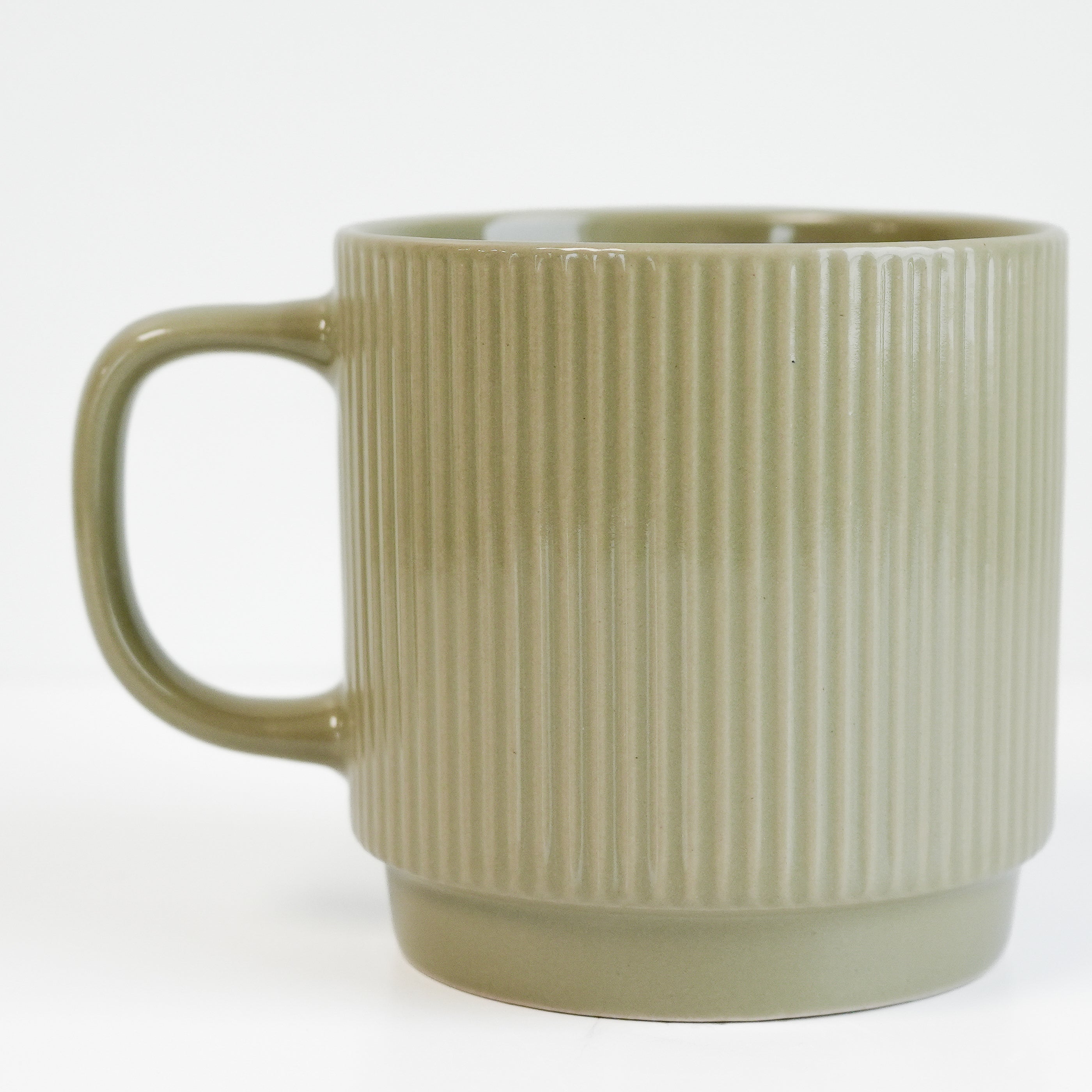 Tasse striée & empilable - Verte