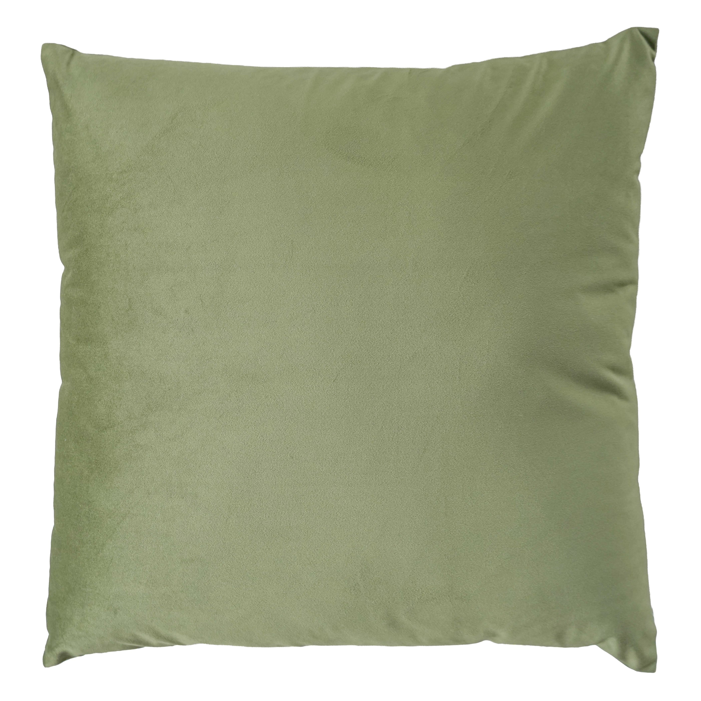 Coussin fini velour - Vert