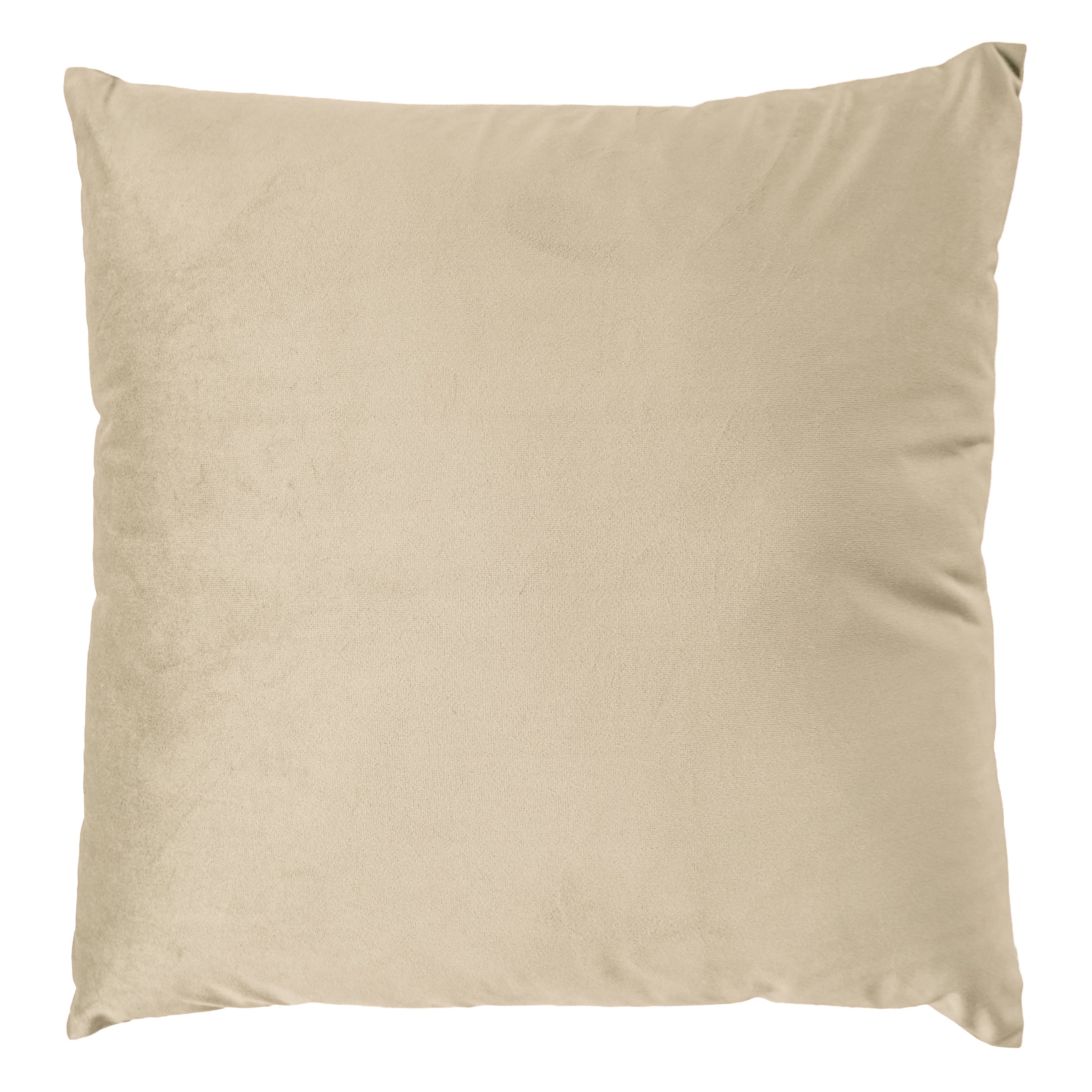 Coussin fini velour - Brun