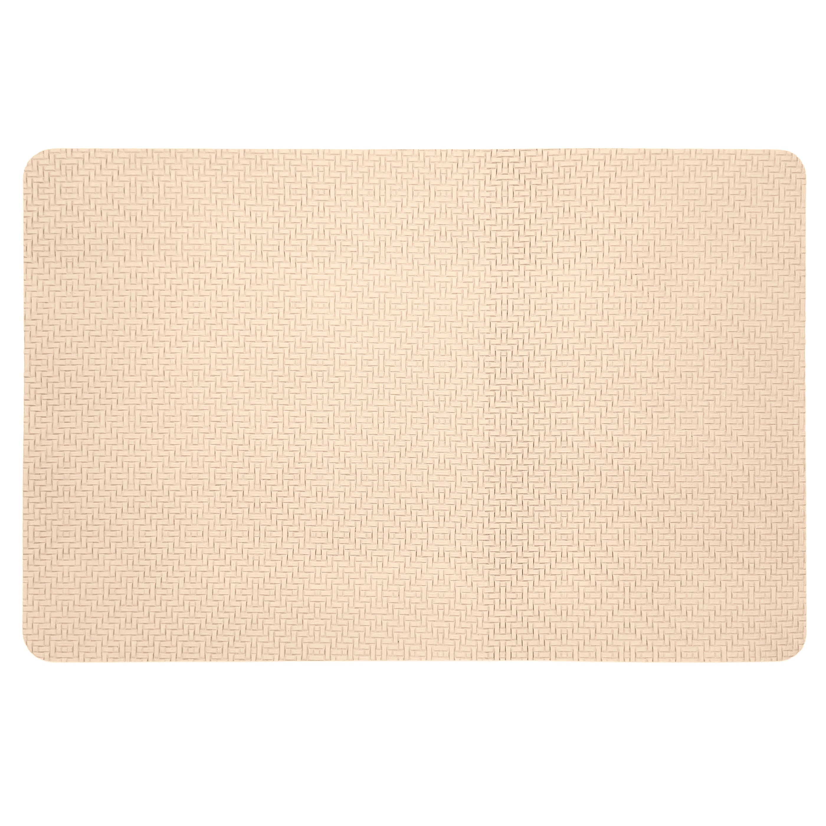 Napperon en cuir vegan texturé - beige