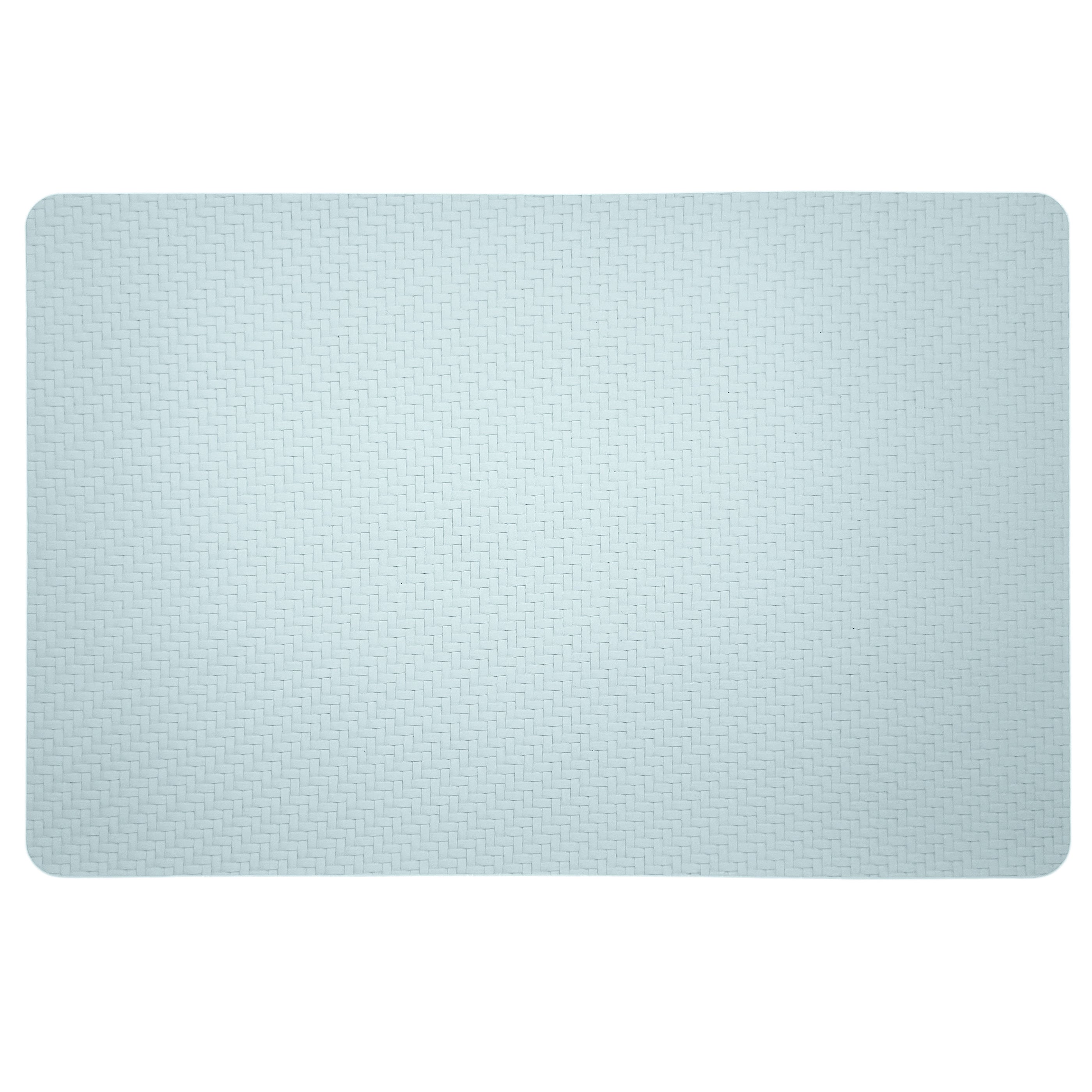 Napperon en cuir vegan texturé - bleu pâle