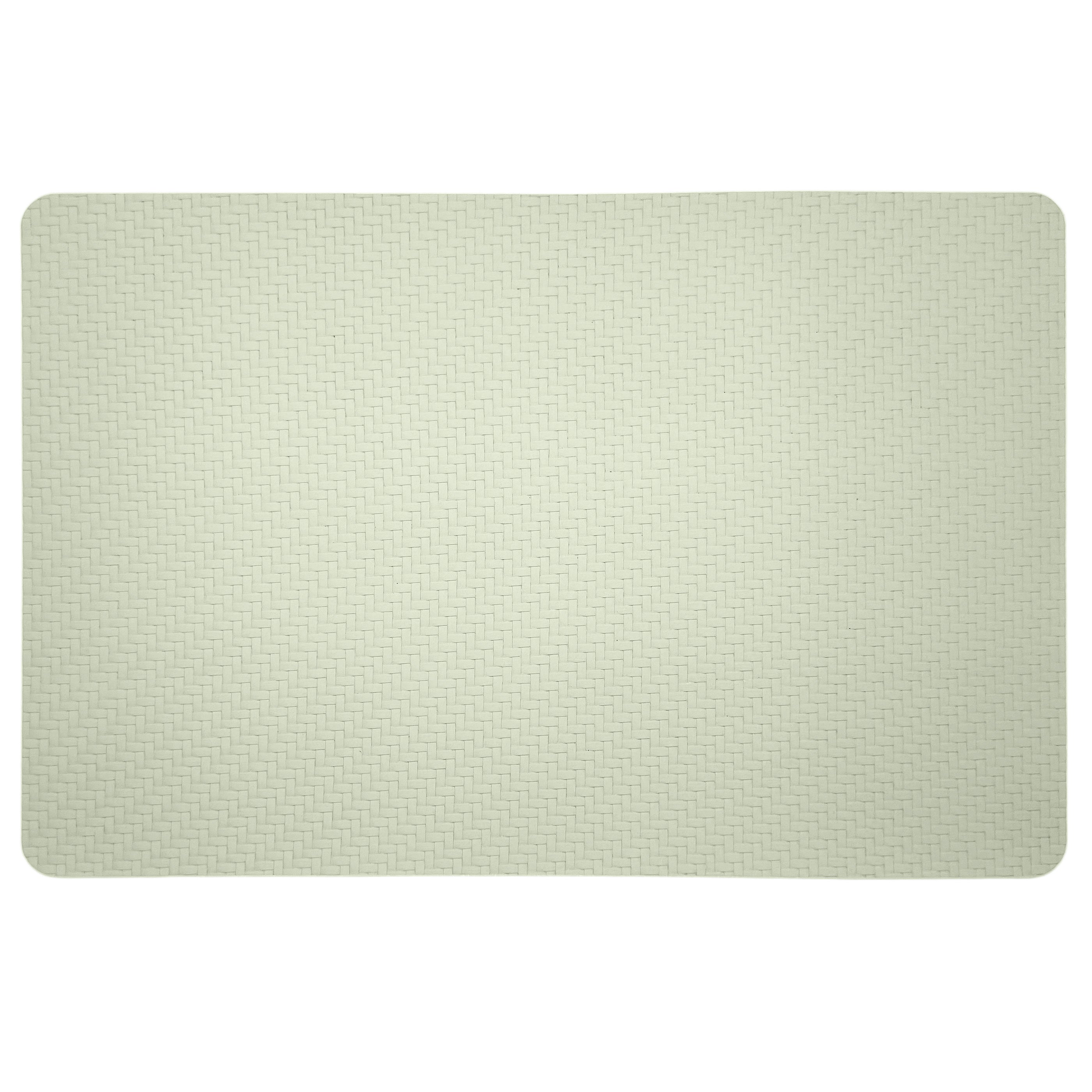 Napperon en cuir vegan texturé - vert sauge