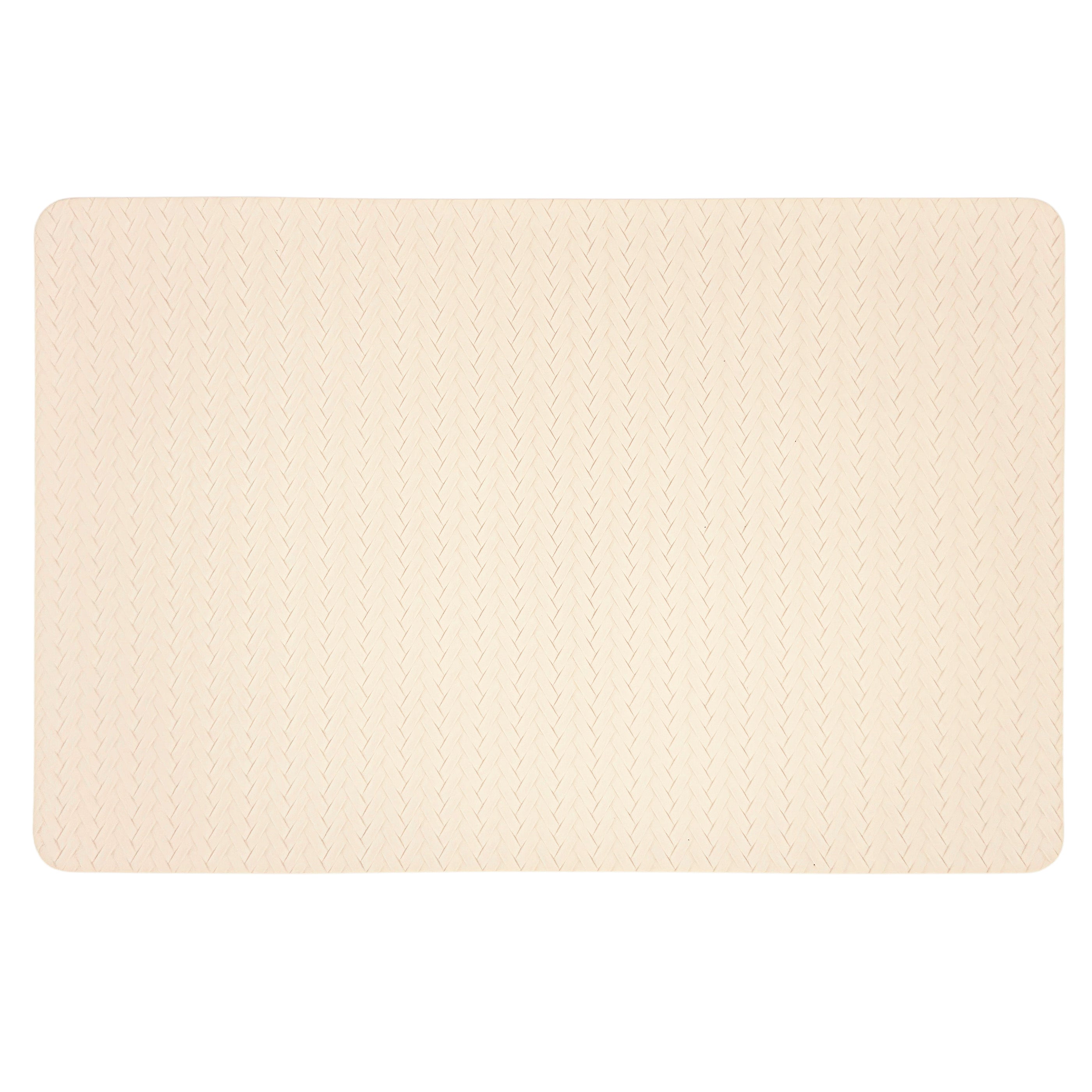 Napperon en cuir vegan texturé - lin