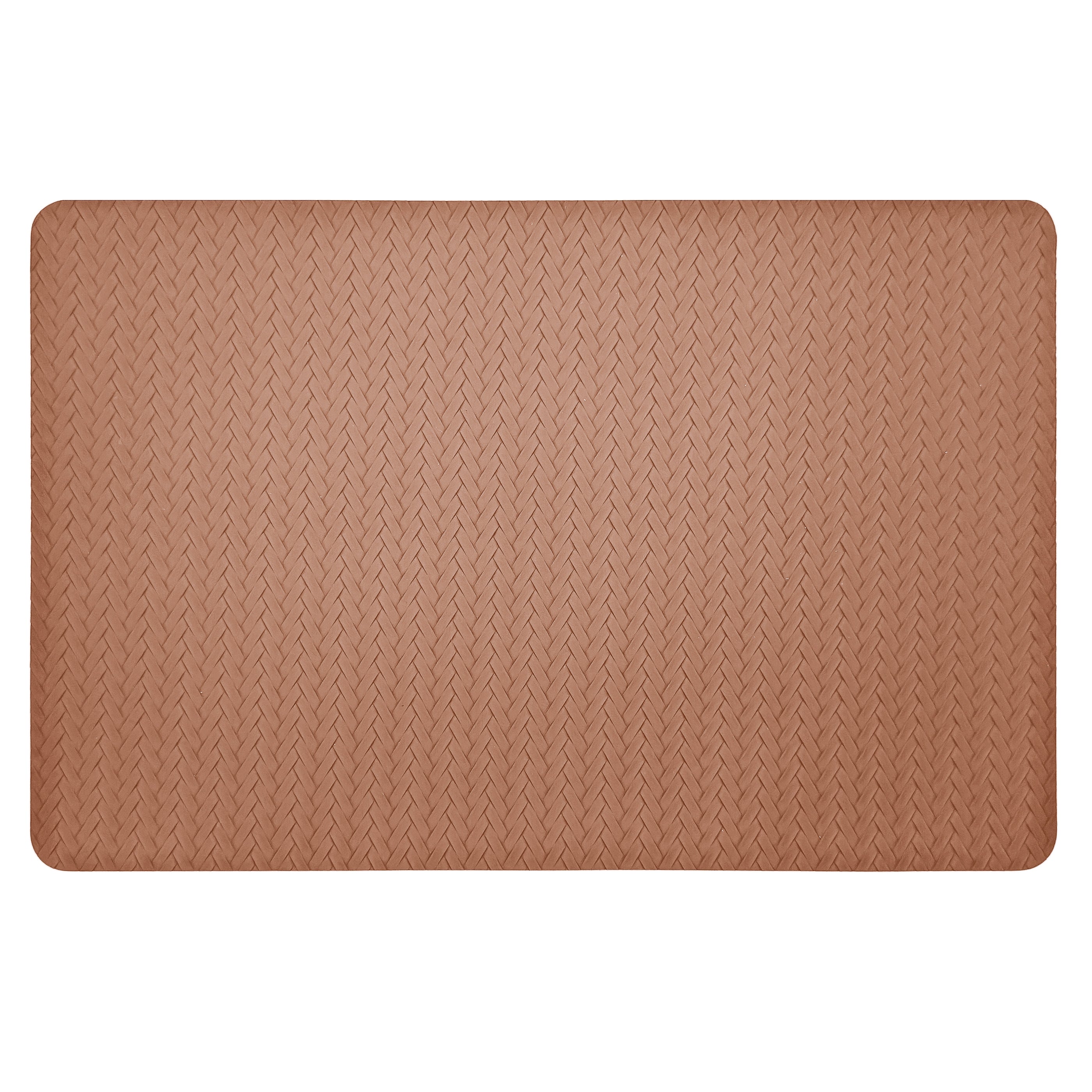 Napperon en cuir vegan texturé - brun