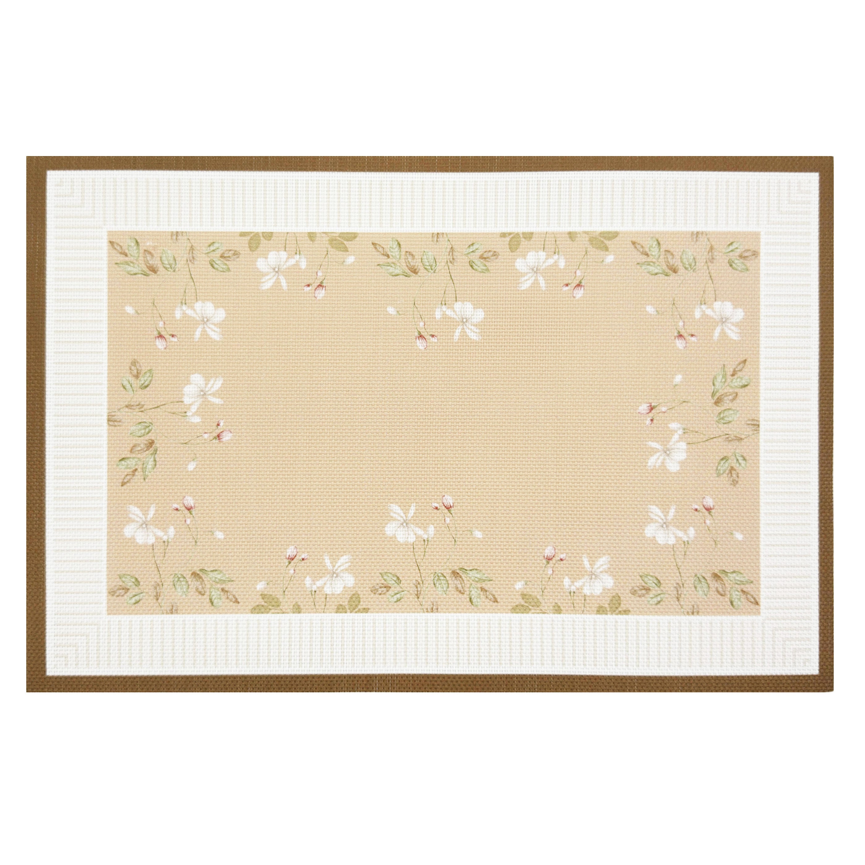 Napperon floral - beige