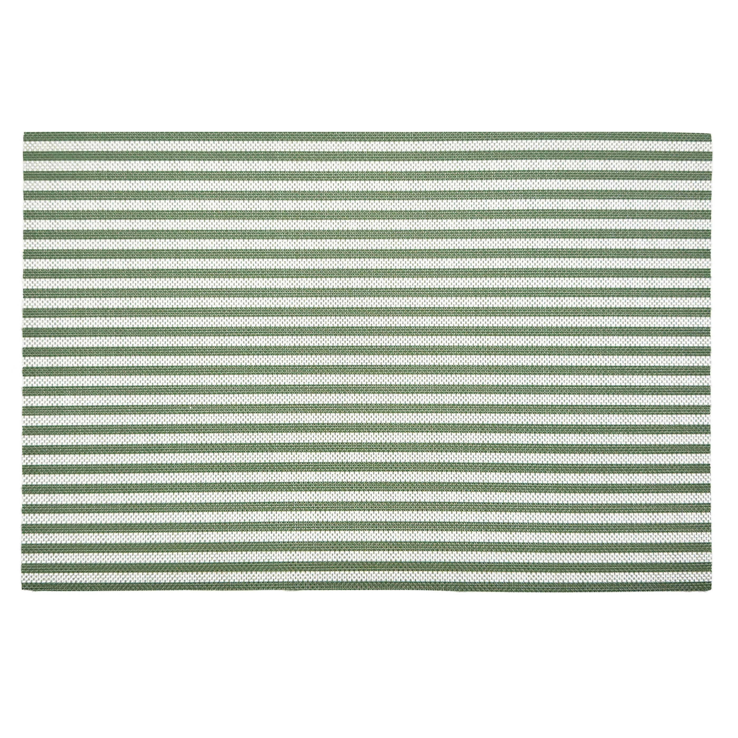 Napperon vintage ligné - vert