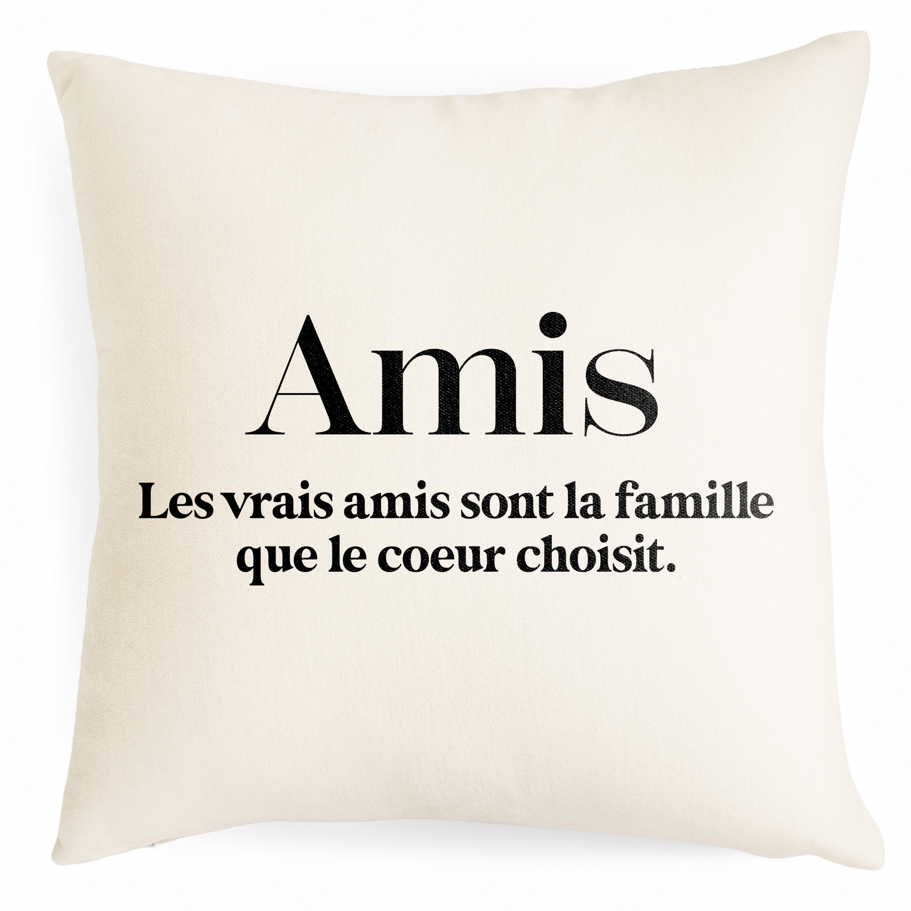 Coussin en chenille doux - Amis