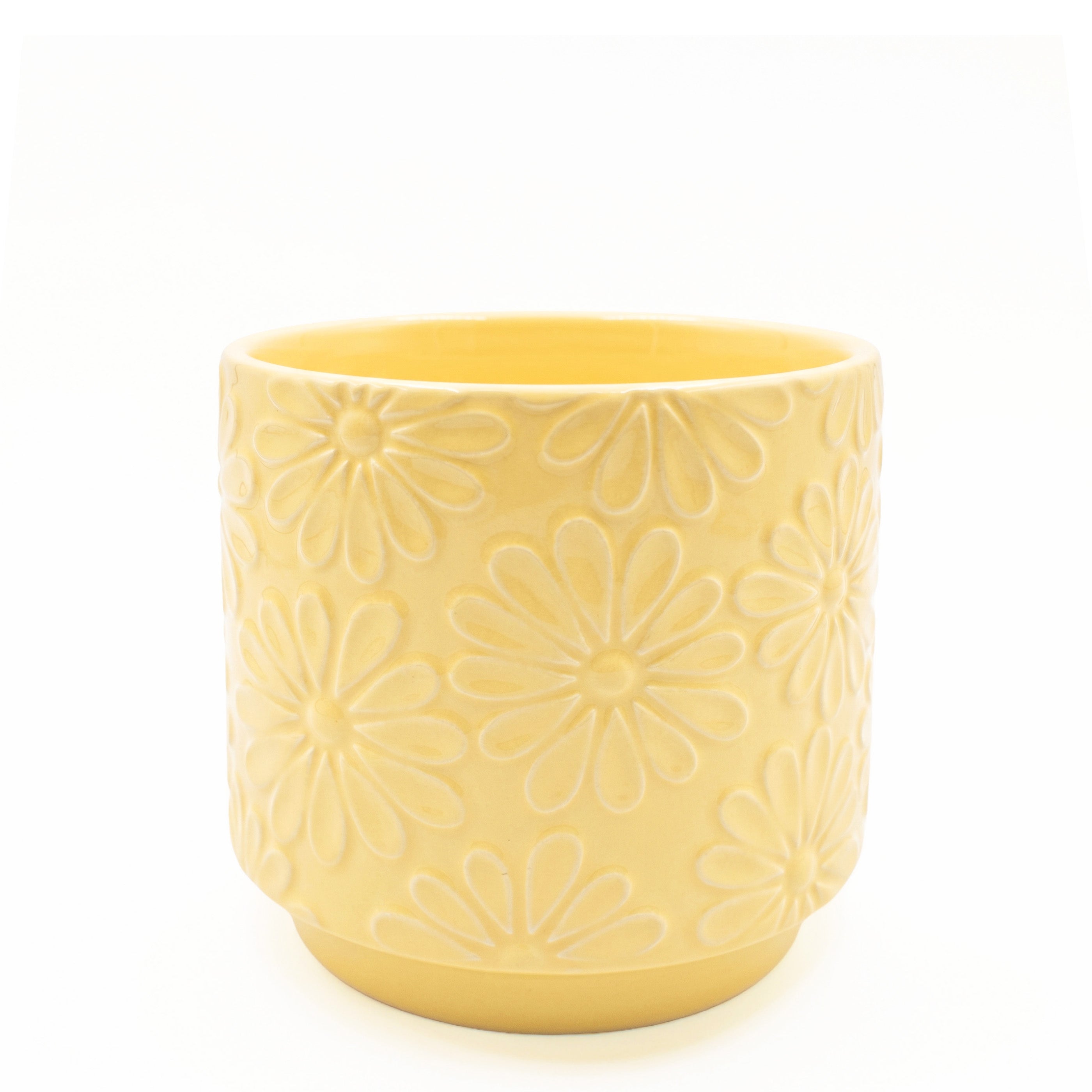 Cache pot jaune - Bloom