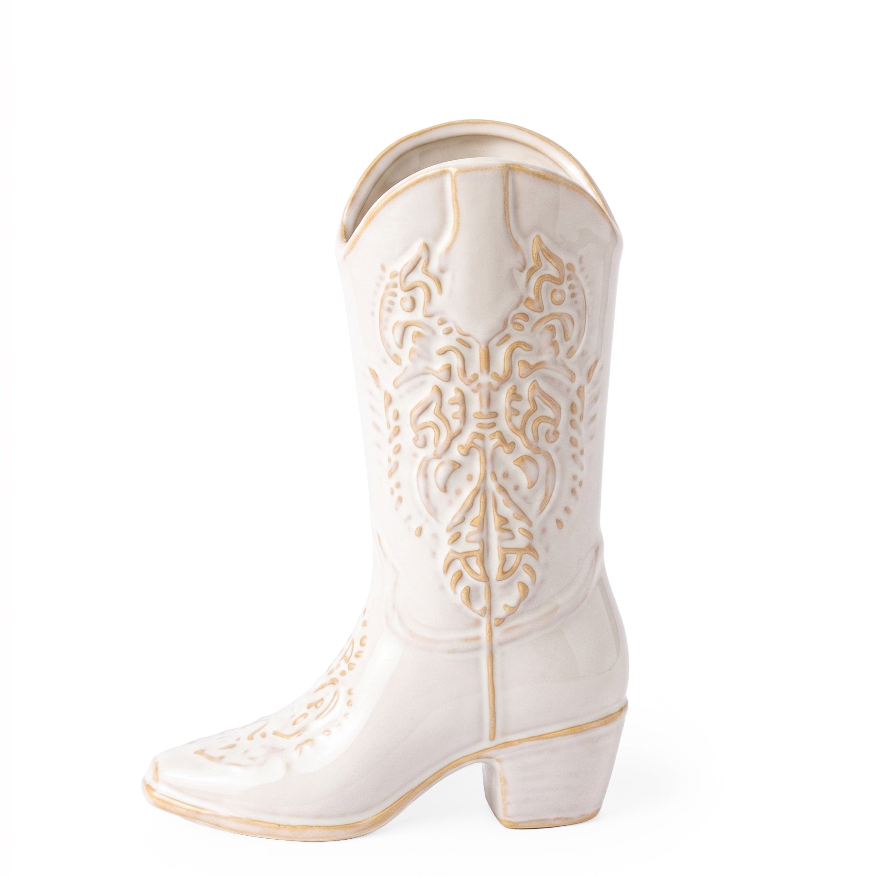 Vase blanc - Cowboy