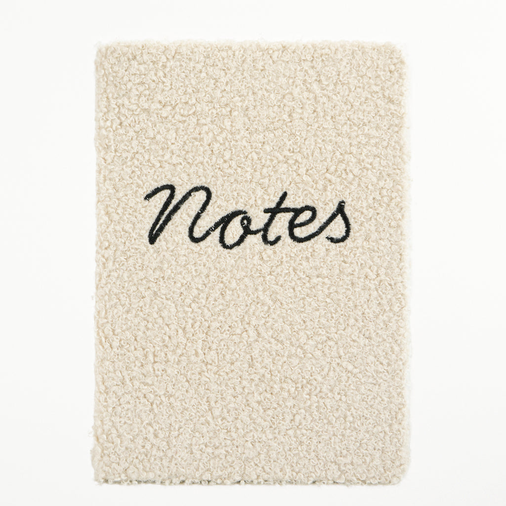 Cahier de note en laine bouclé  - Notes