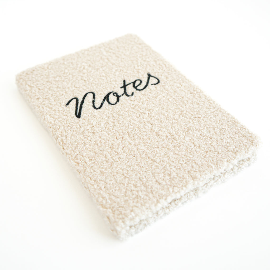 Cahier de note en laine bouclé  - Notes