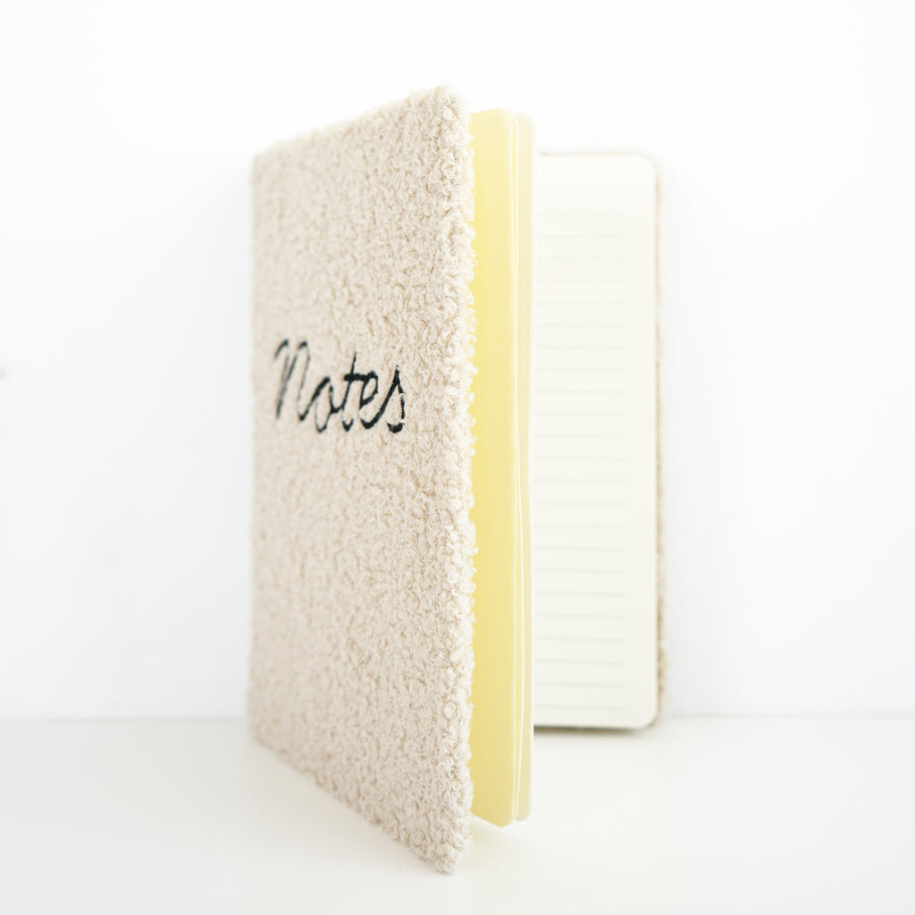 Cahier de note en laine bouclé  - Notes
