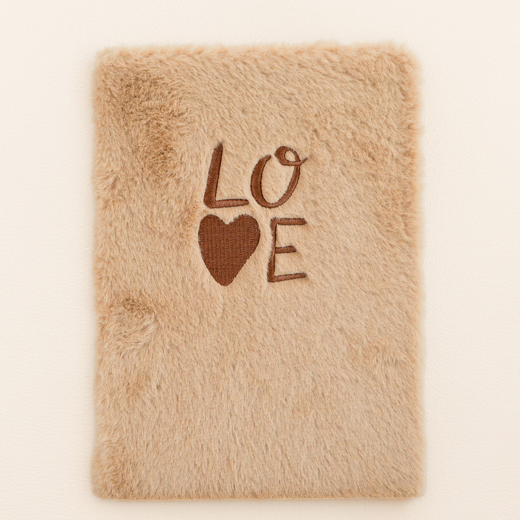 Cahier de note en fourrure - Love