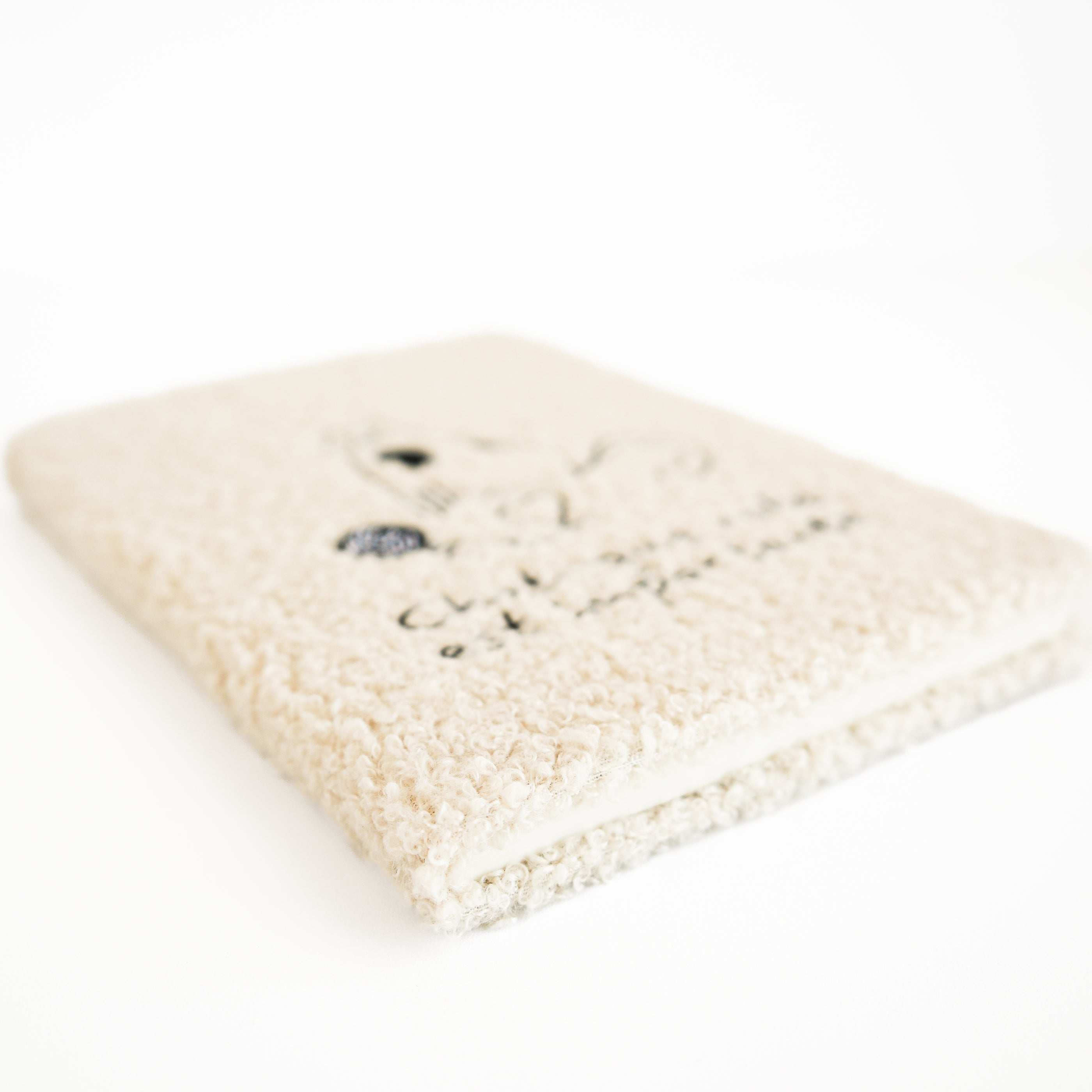 Cahier de note en laine bouclé - Chat