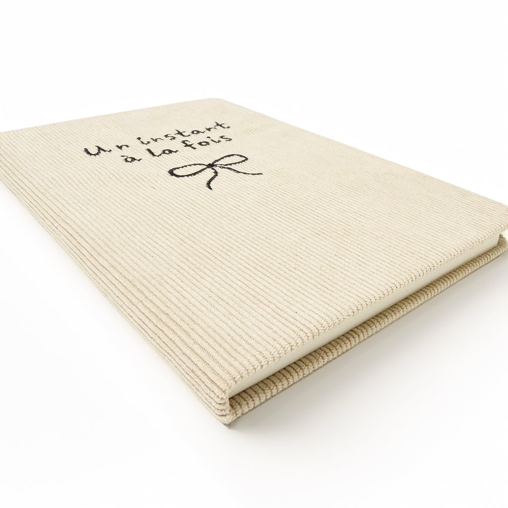 Cahier de note en corduroy - Un instant