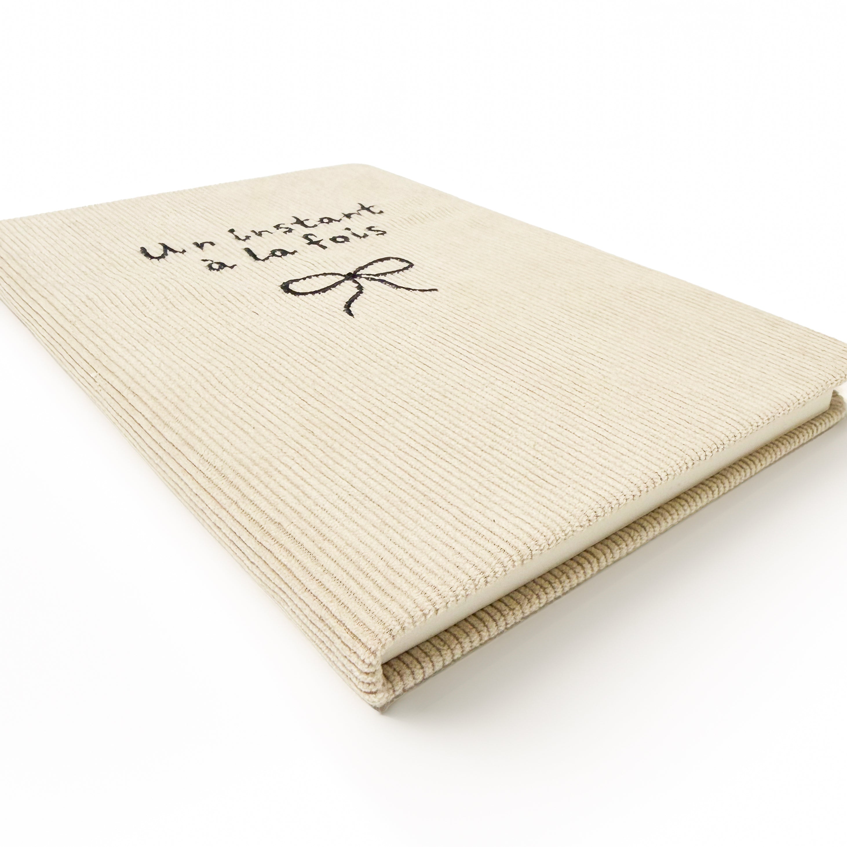 Cahier de note en corduroy - Un instant