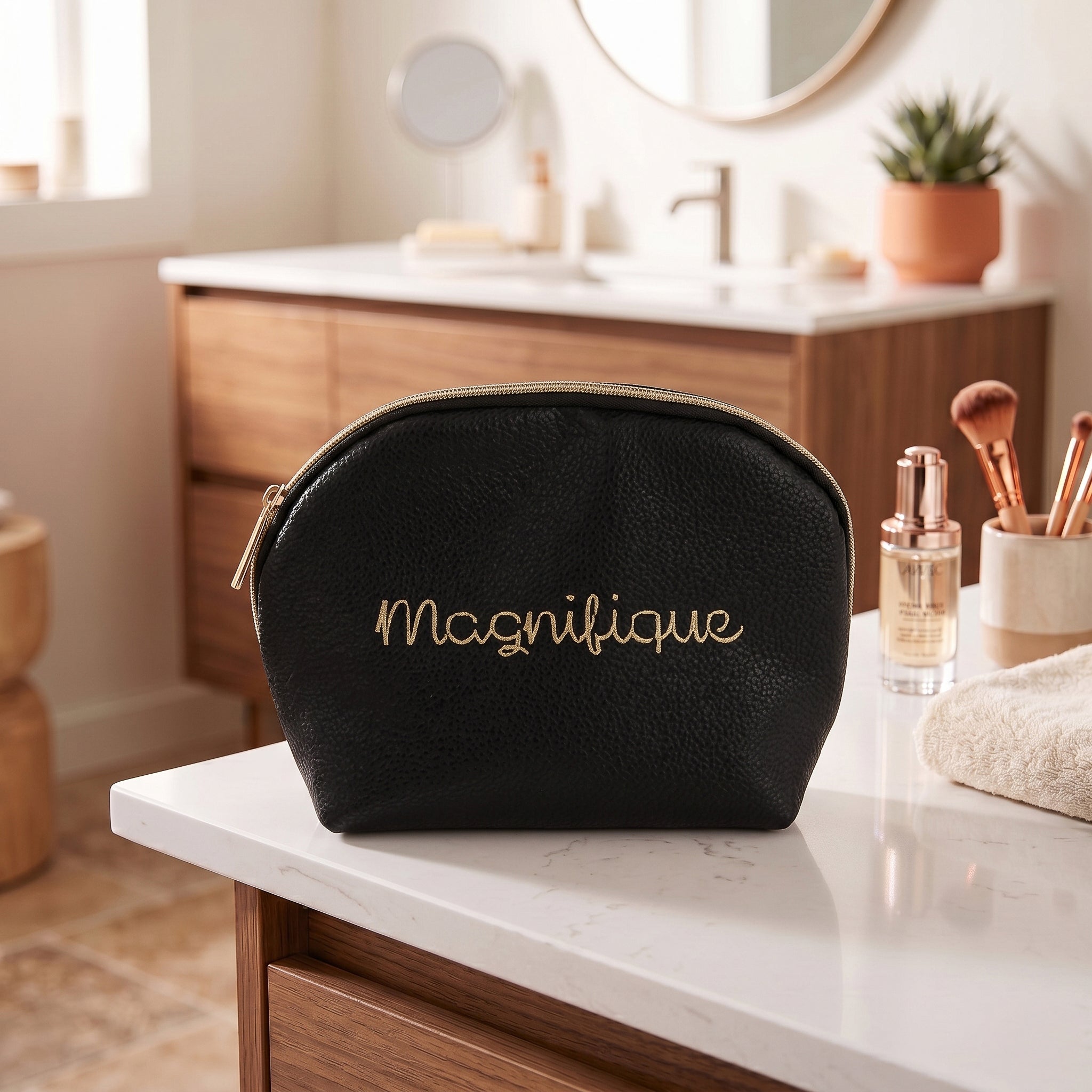 Trousse en cuir vegan - Magnifique
