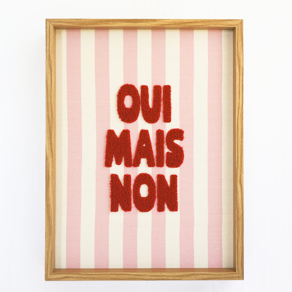 Cadre mural texturé - Oui mais non